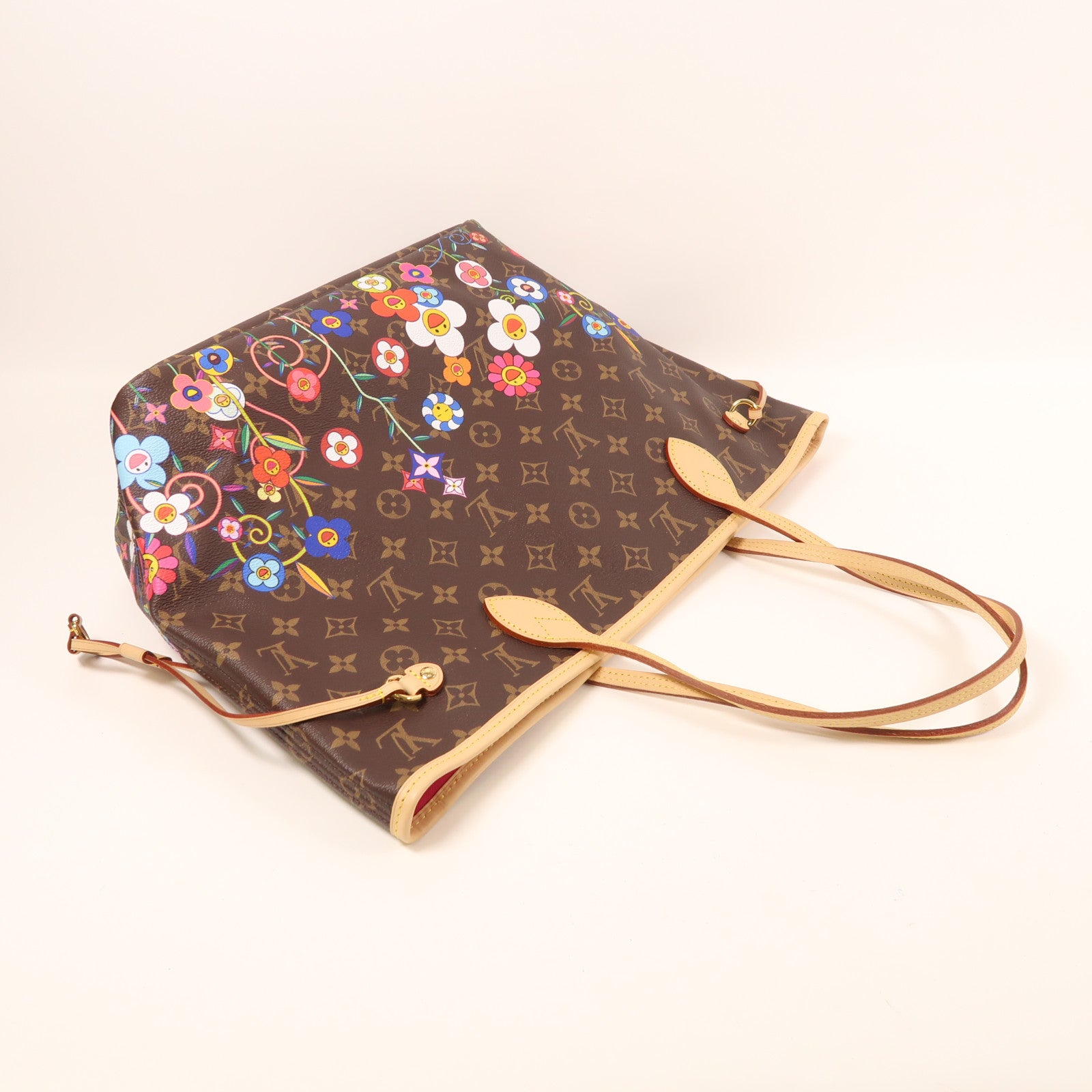 LOUIS VUITTON Monogram LV x TM Neverfull MM金扣肩背袋