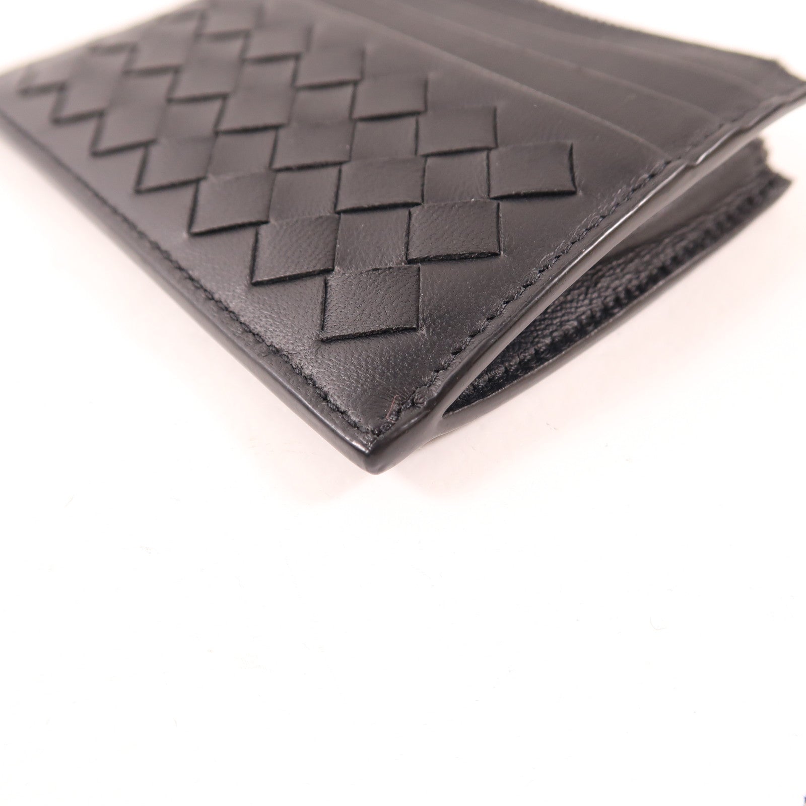 BOTTEGA VENETA 織紋皮革Coin/Card Case卡片套/零錢包黑色
