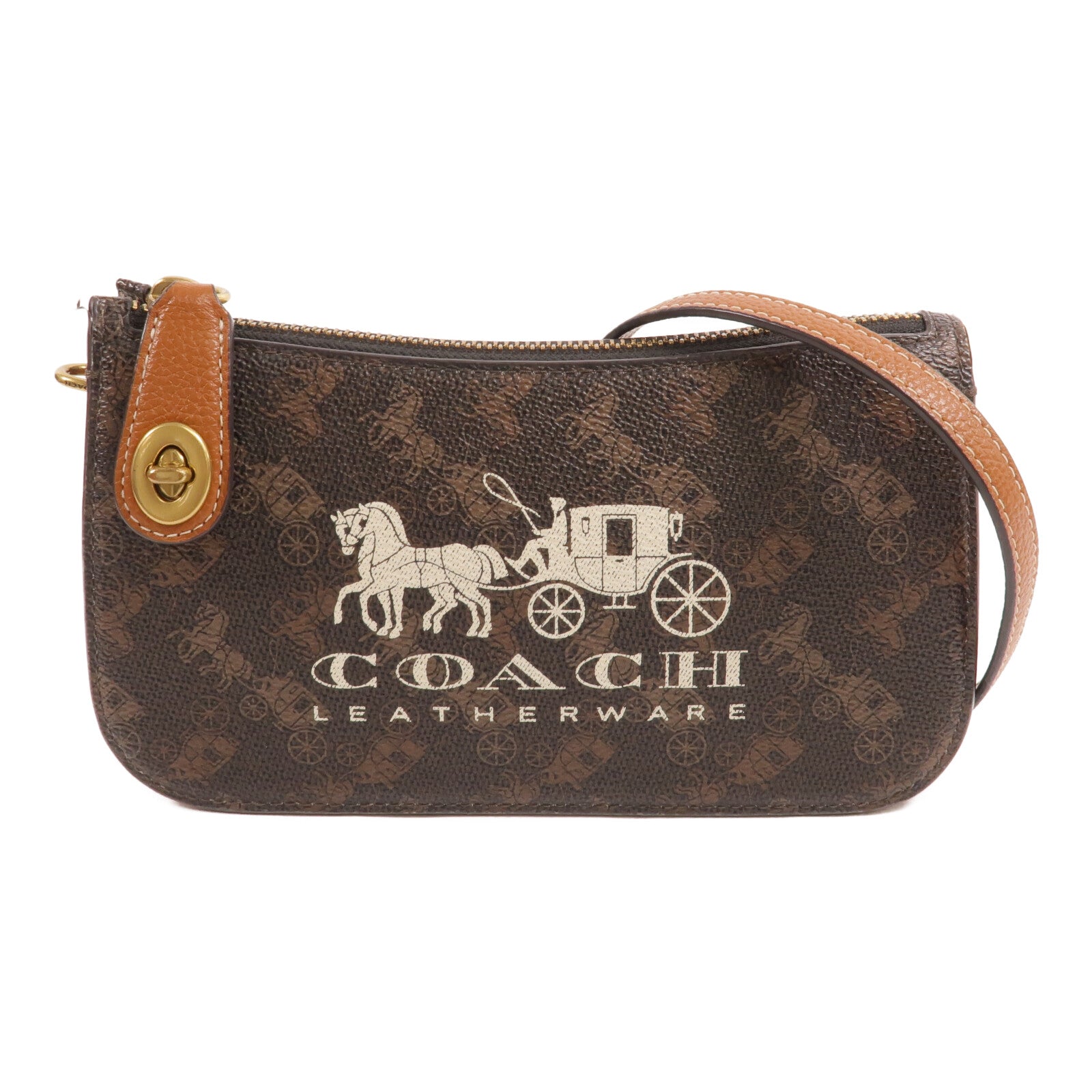 COACH 塗層帆布Peun肩背袋