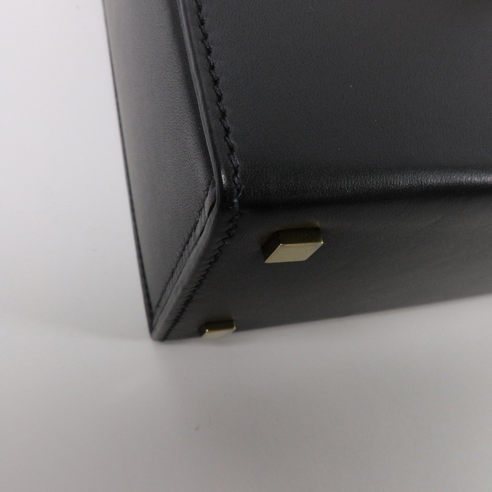 HERMES Tadelakt皮革Cinhetic Bag手挽肩背兩用袋Noir