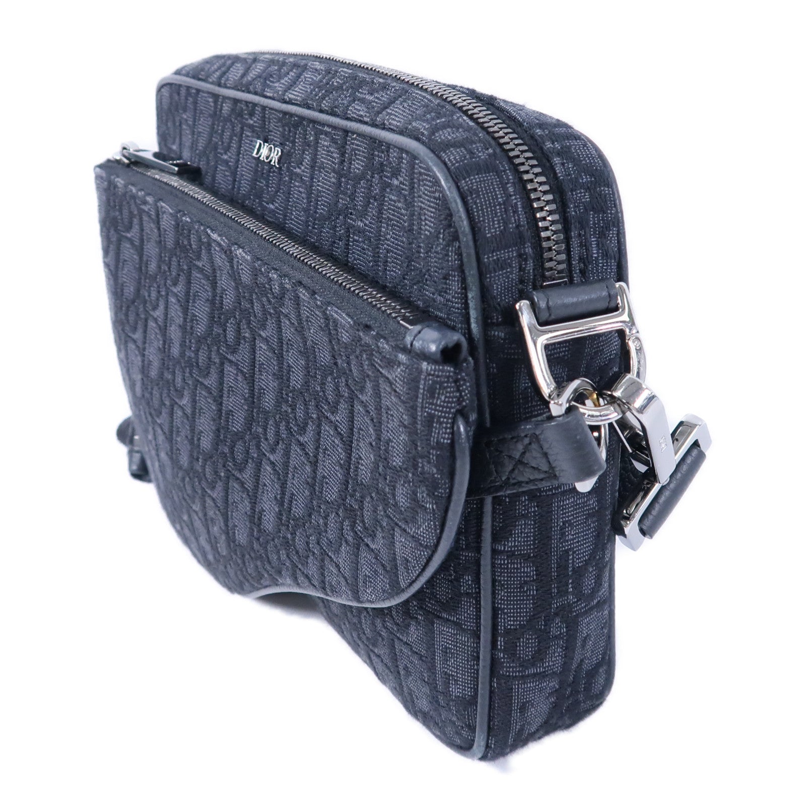 Dior Oblique Saddle Triple Pouch肩背袋