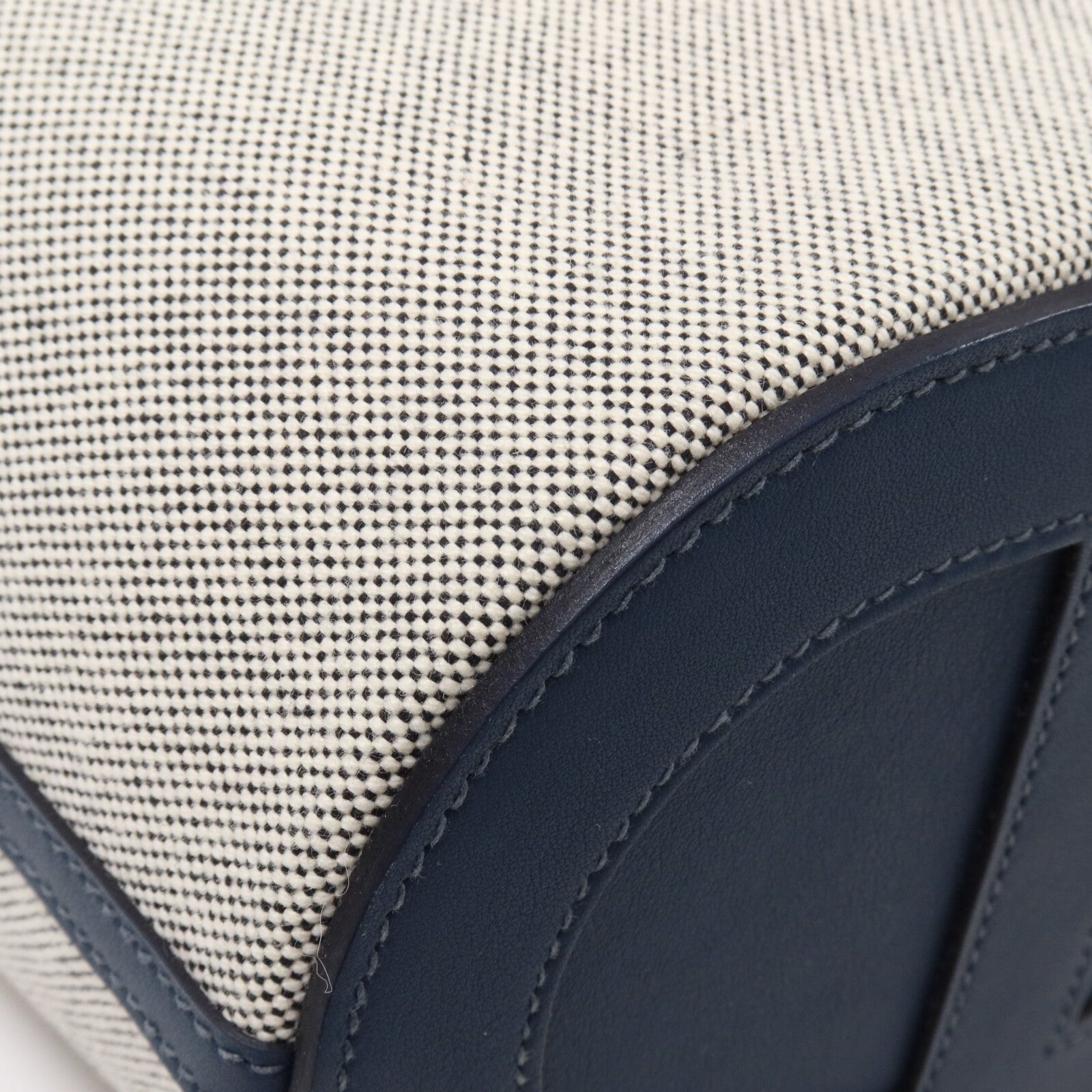 HERMES 帆布In The Loop 18手挽袋Grey/Bleu de Prusse