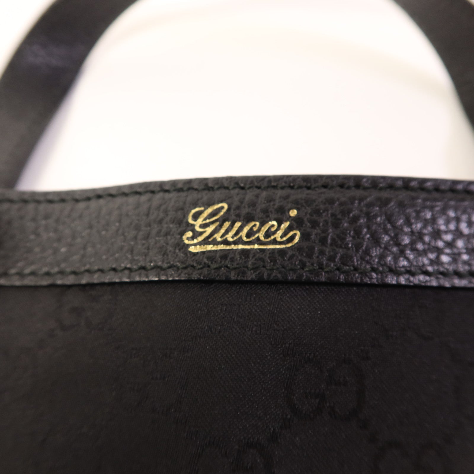 GUCCI 尼龍Shoulder Tote金扣肩背袋/手挽袋