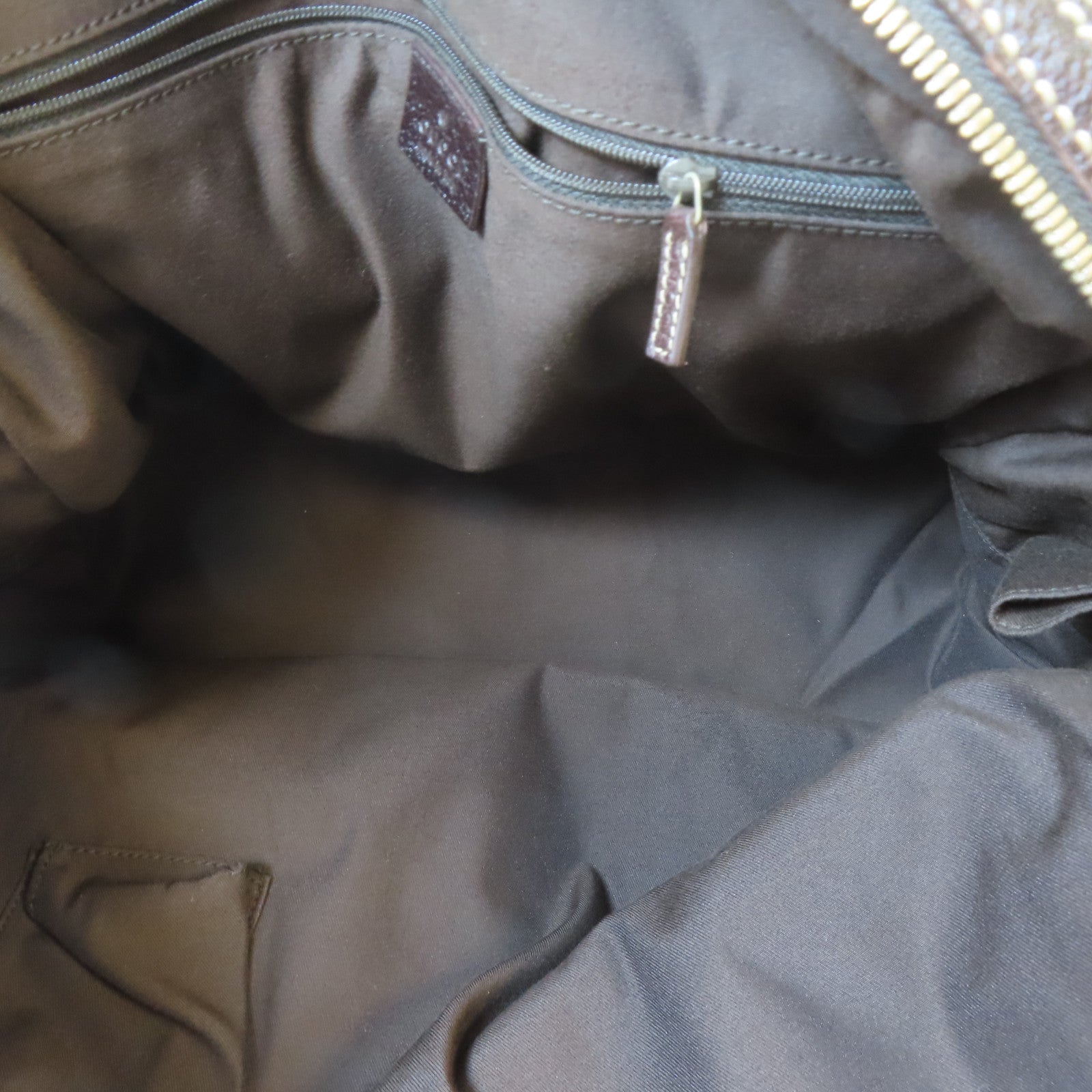 GUCCI 帆布Shoulder Bag金扣肩背袋啡色