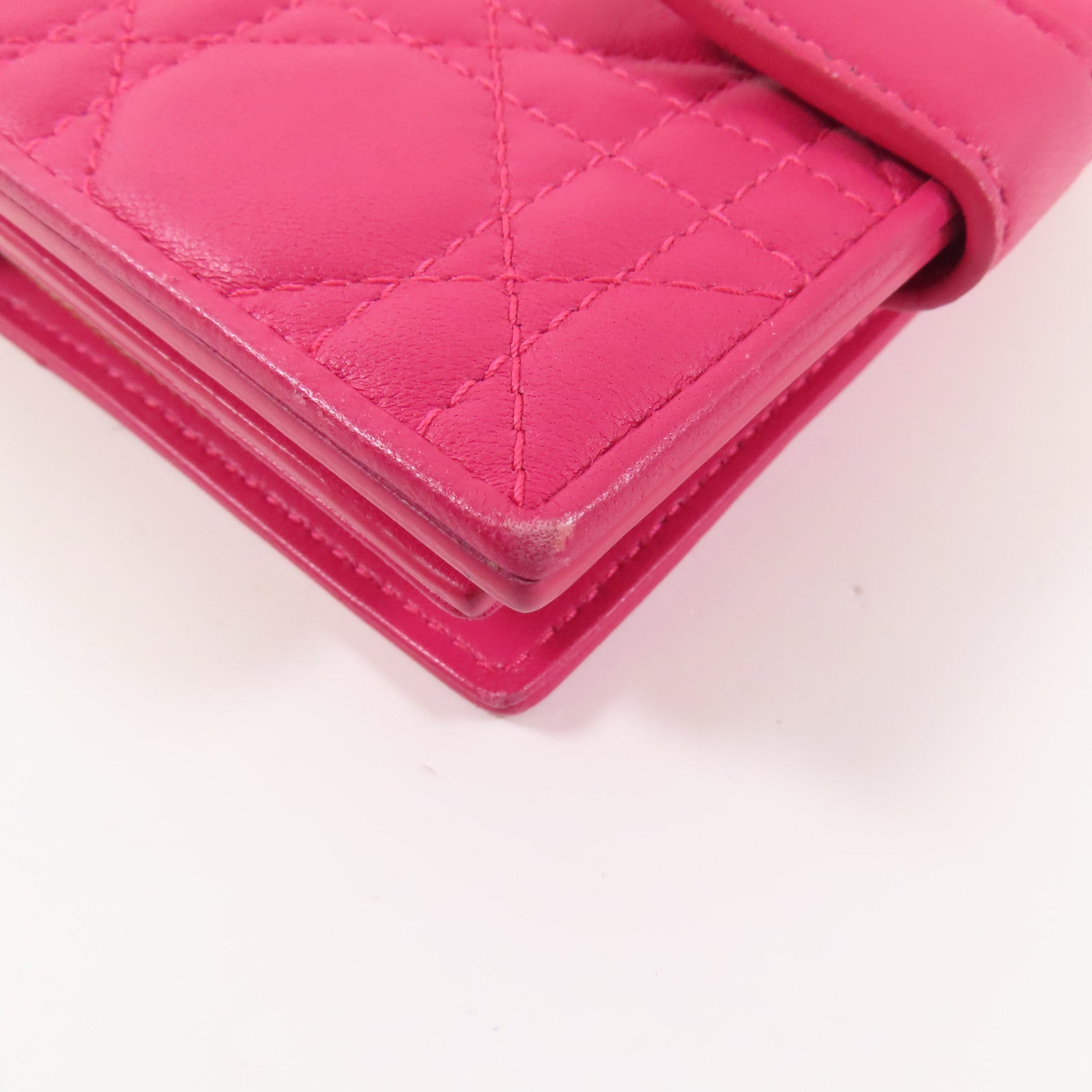 Dior 【激減優惠】皮革Lady Wallet金扣錢包