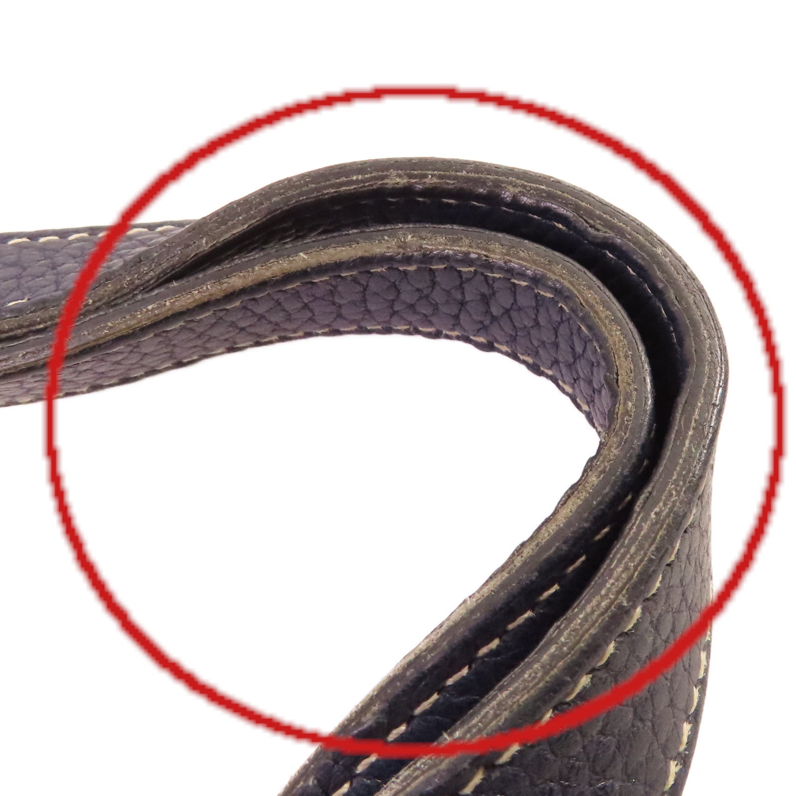 HERMES 【激減優惠】Clemence皮革Halzan 31 2Way Shoulder Bag銀扣手挽肩背兩用袋Bleu Saphir寶石藍色