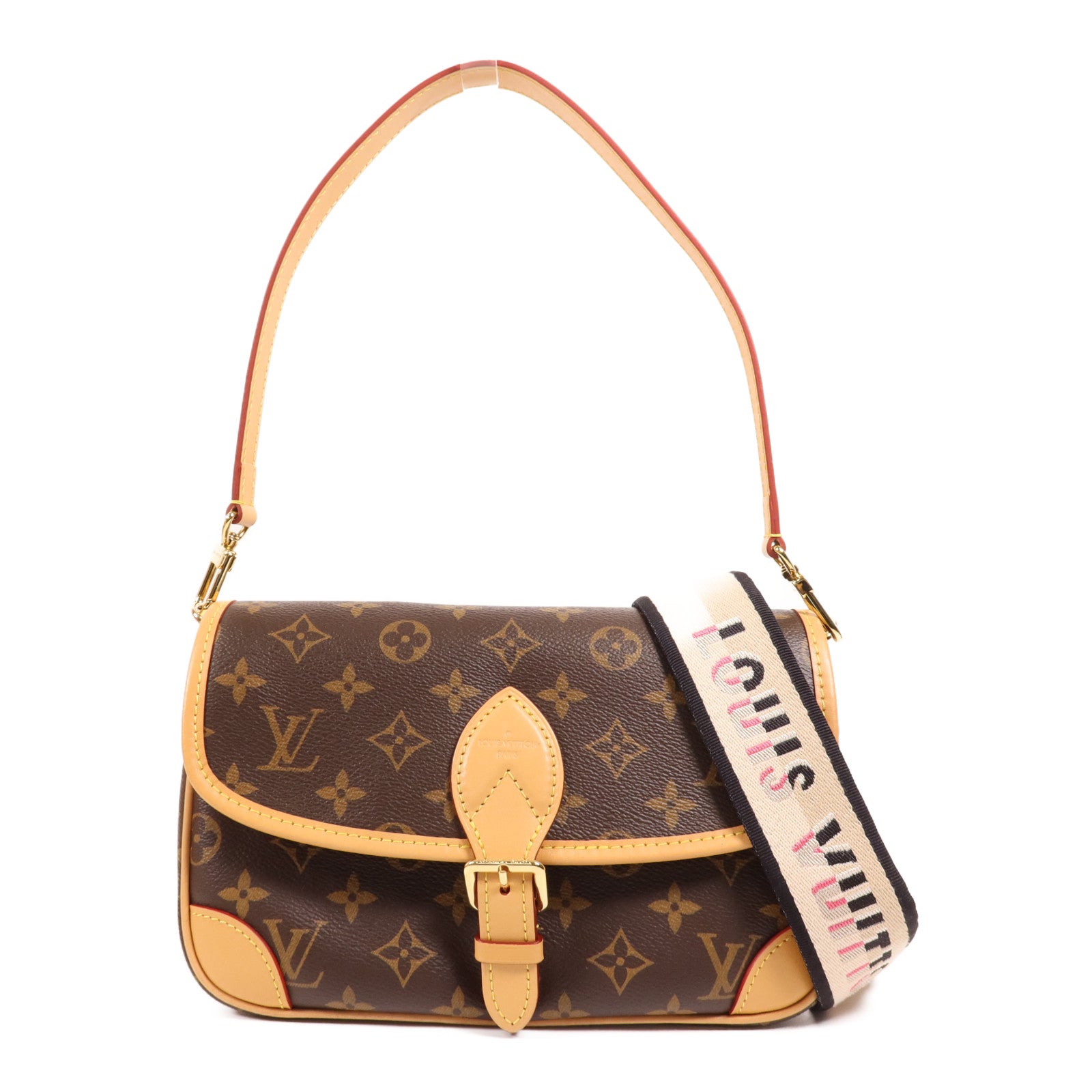 LOUIS VUITTON Monogram Diane金扣肩背袋