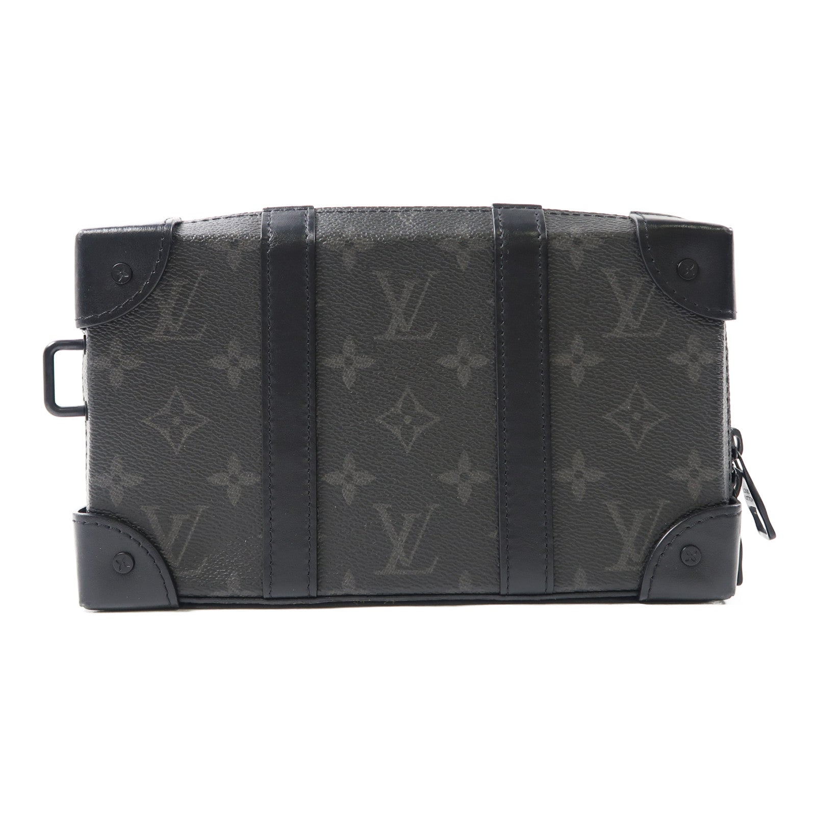 LOUIS VUITTON Monogram Eclipse Soft Trunk Wallet肩背袋黑色