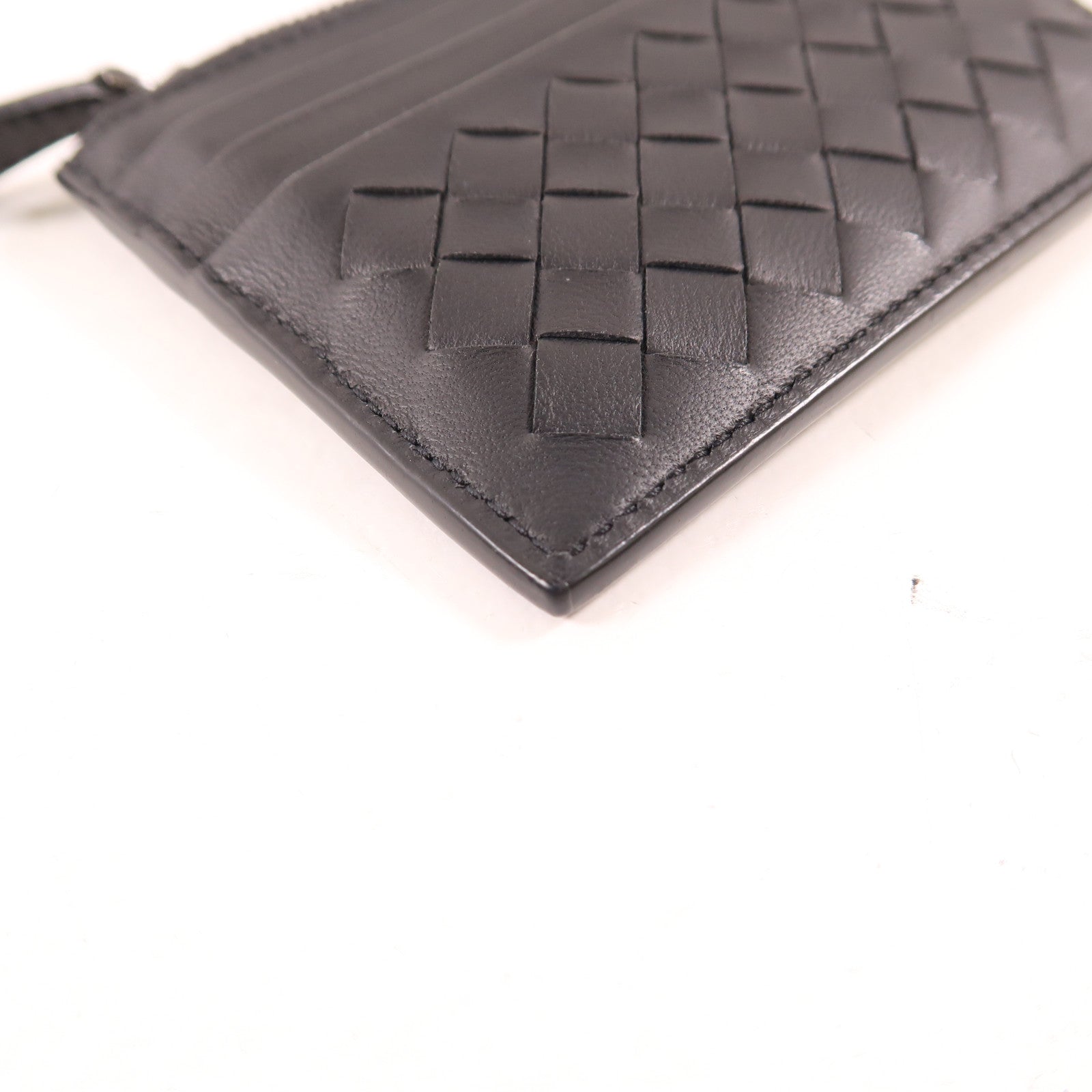 BOTTEGA VENETA 織紋皮革Coin/Card Case卡片套/零錢包黑色