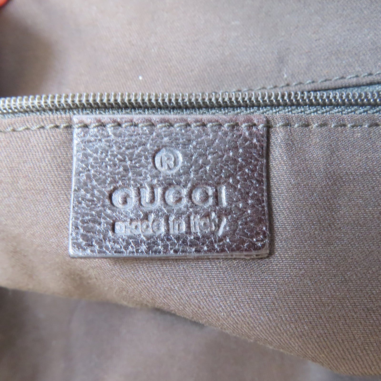 GUCCI 帆布Shoulder Bag金扣肩背袋啡色