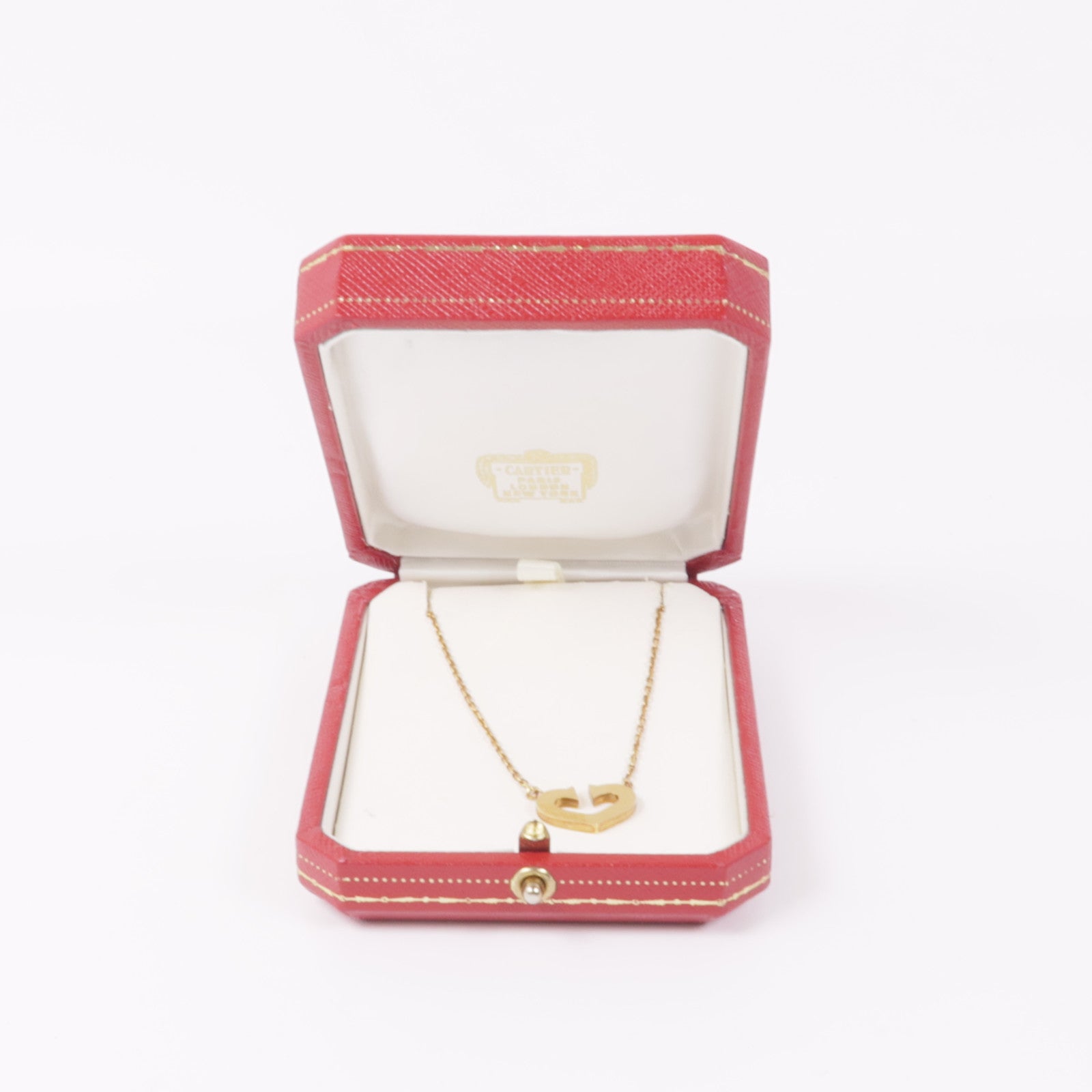CARTIER【激減優惠】 18K黃金C Heart Necklace項鍊