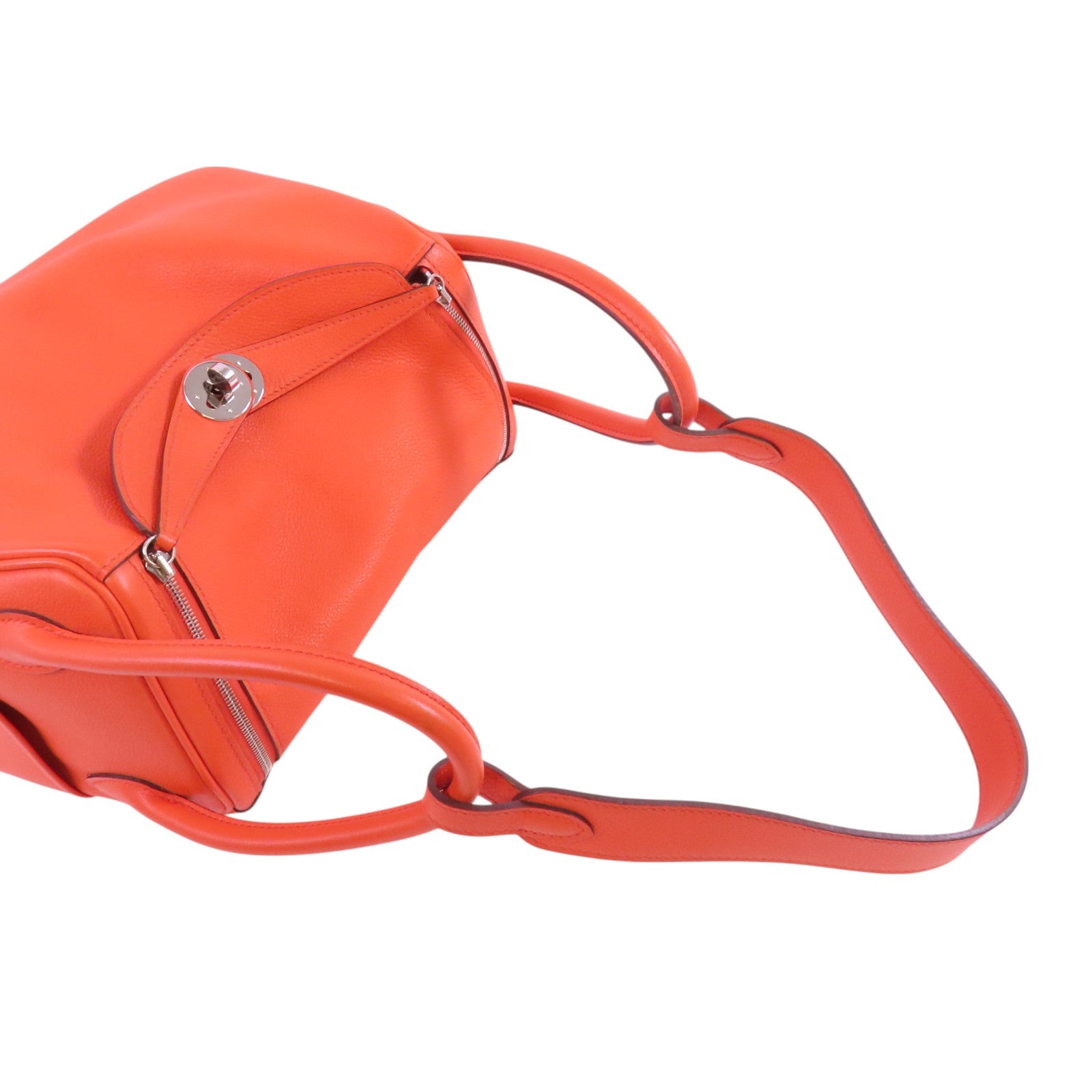 HERMES Evercolor皮革Lindy 26銀扣肩背袋