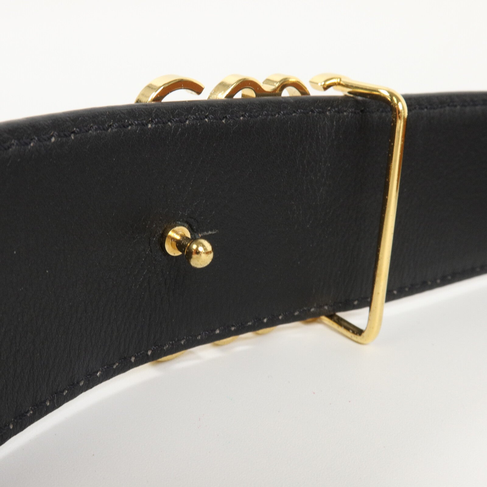 LOEWE 牛皮皮革Reversible Anagram Belt皮帶