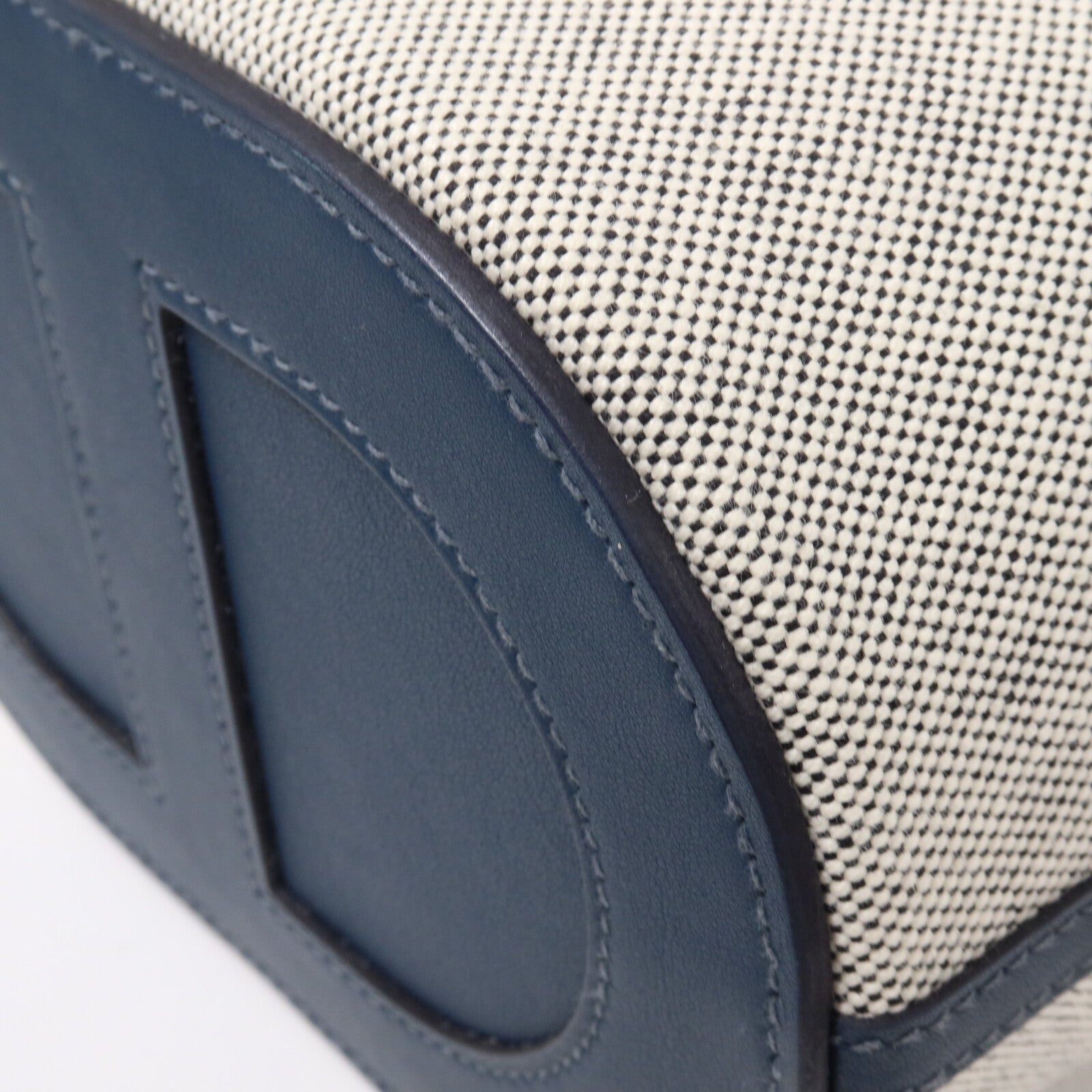 HERMES 帆布In The Loop 18手挽袋Grey/Bleu de Prusse