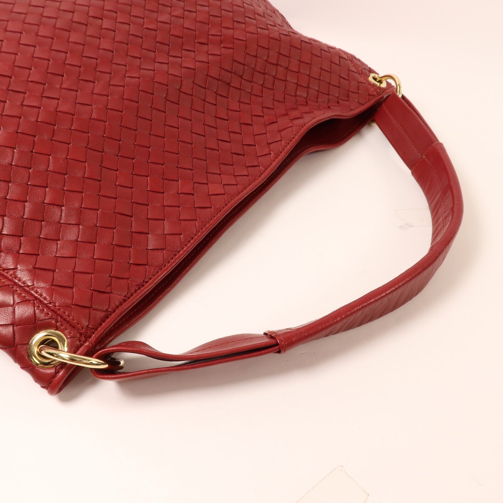 BOTTEGA VENETA 羊皮皮革Intrecciato Hobo Bag肩背袋