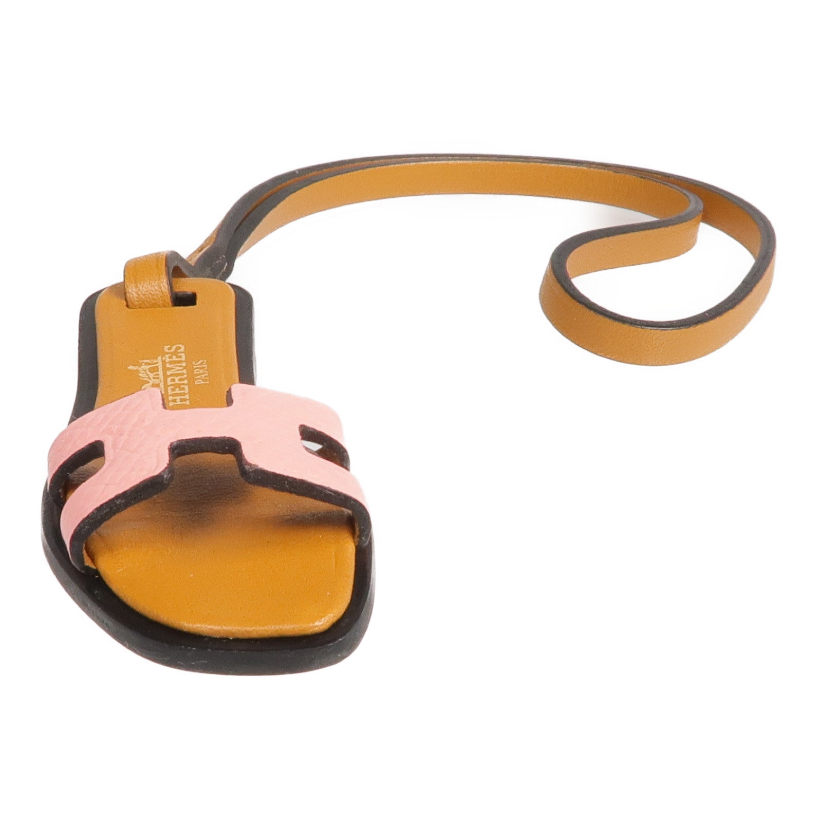 HERMES Epsom/Butler/Hunter皮革Oran Nano Charm掛飾