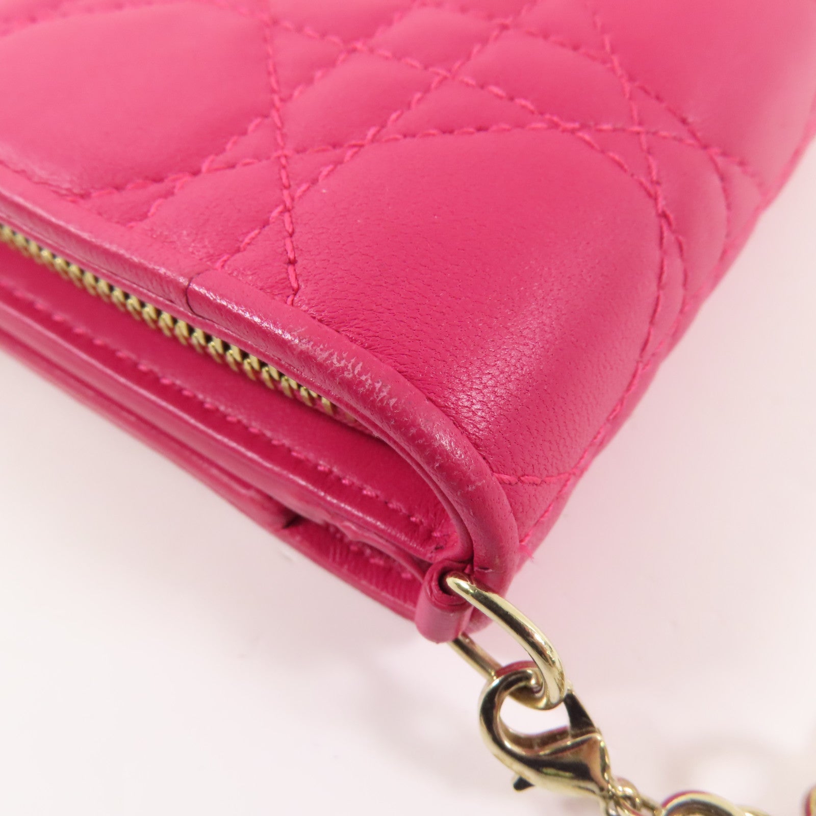 Dior 【激減優惠】皮革Lady Wallet金扣錢包