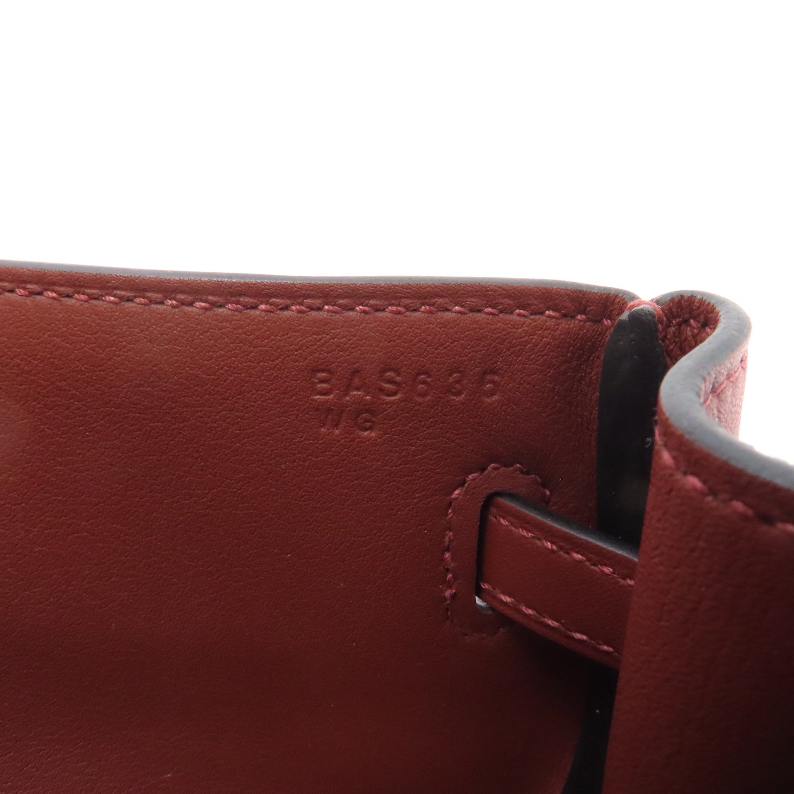 HERMES 【激減優惠】Swift皮革Kelly Moove金扣肩背袋Rouge/棕色