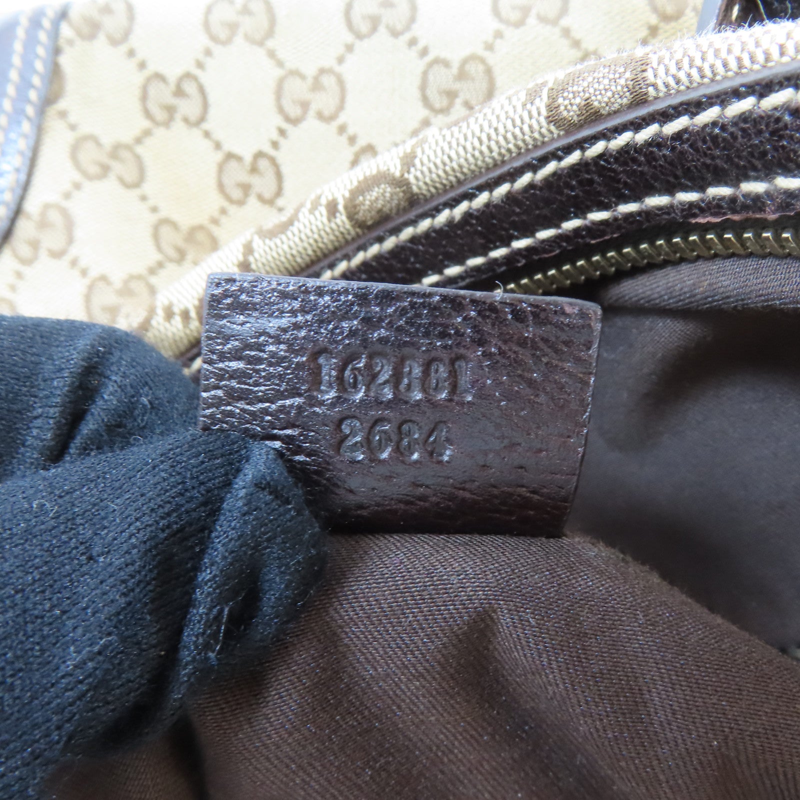 GUCCI 帆布Shoulder Bag金扣肩背袋啡色