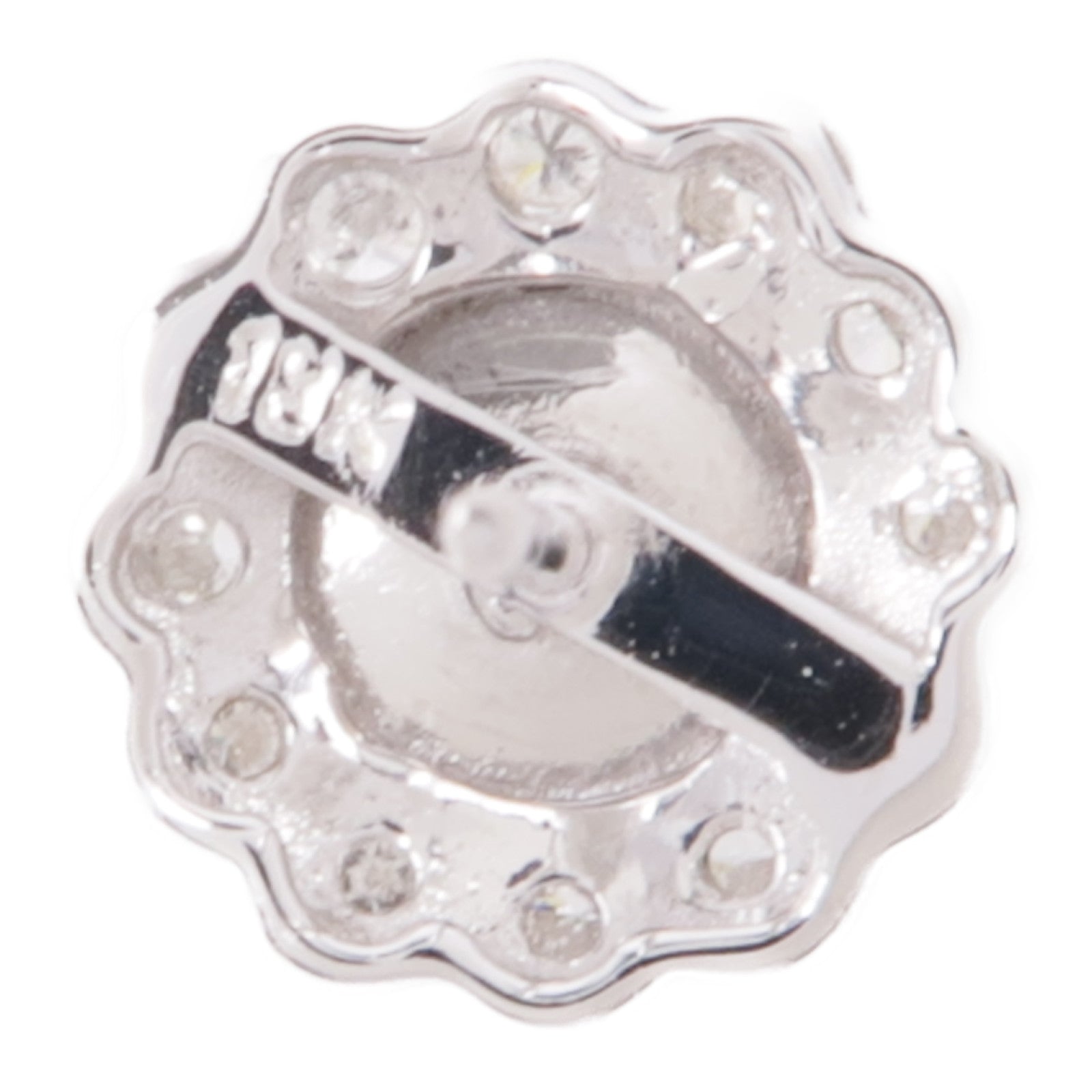 JEWELRY 18K白金Jade/Diamond Earrings翡翠/鑽石耳環