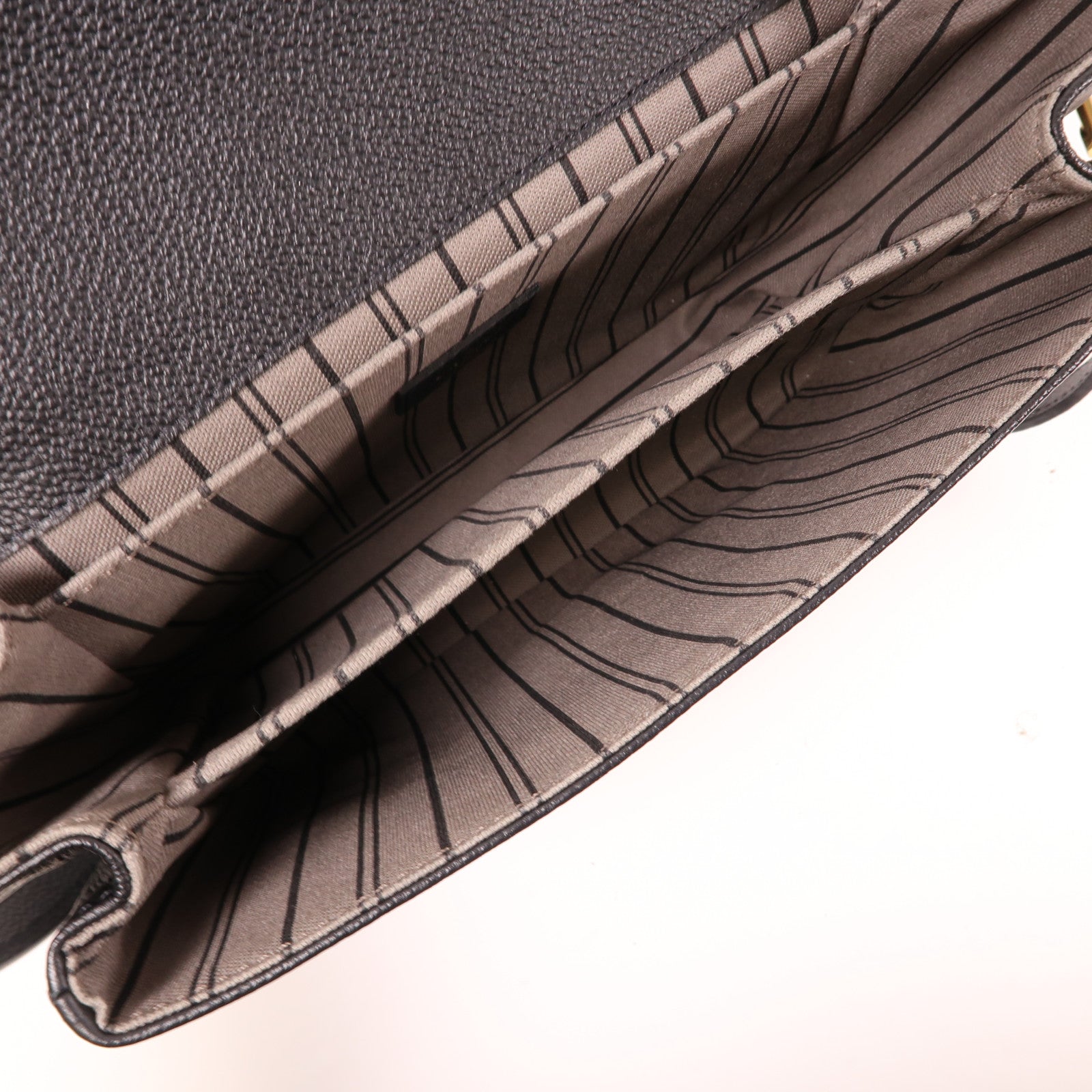 LOUIS VUITTON Monogram Empreinte Pochette Metis金扣手挽肩背两用袋黑色