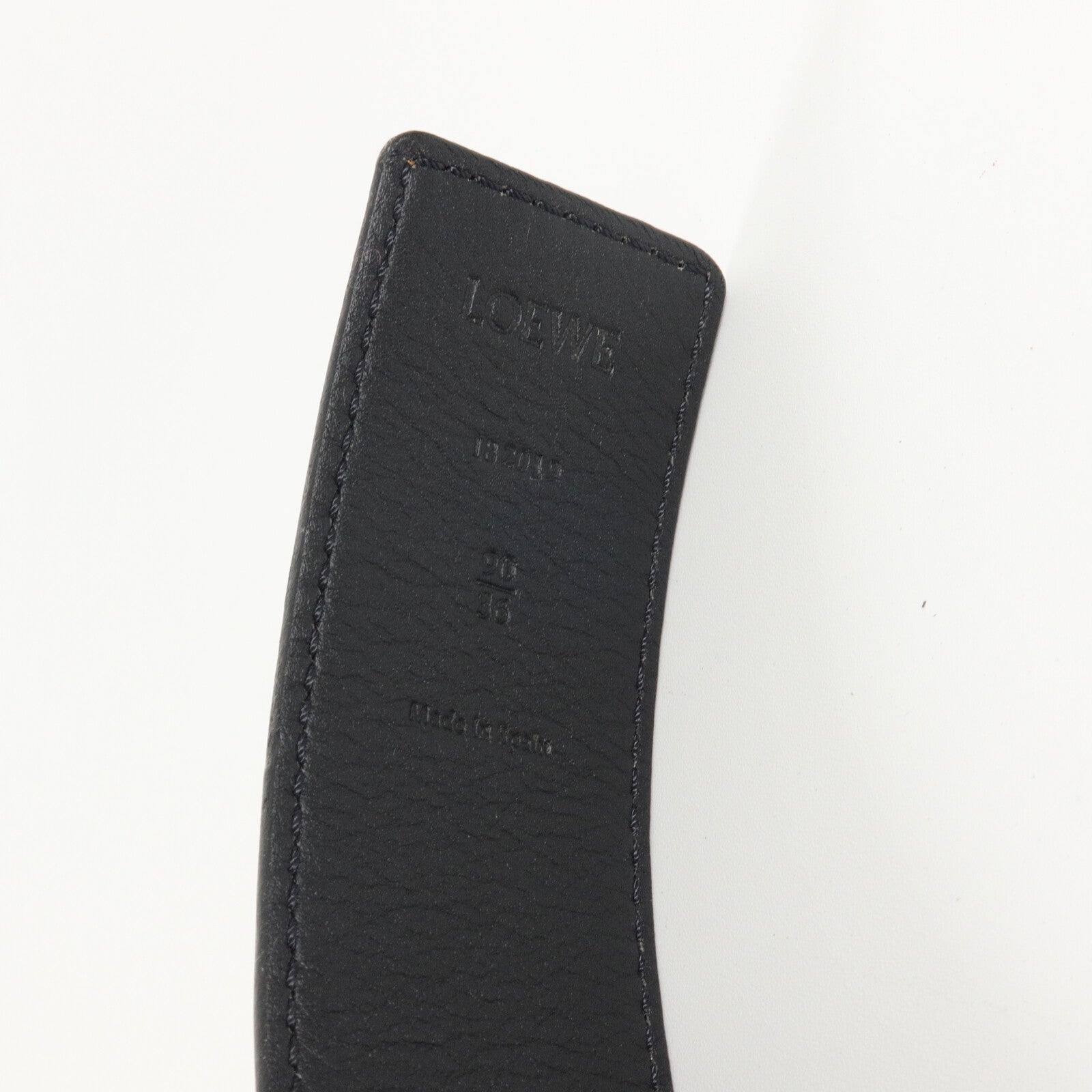 LOEWE 牛皮皮革Reversible Anagram Belt皮帶