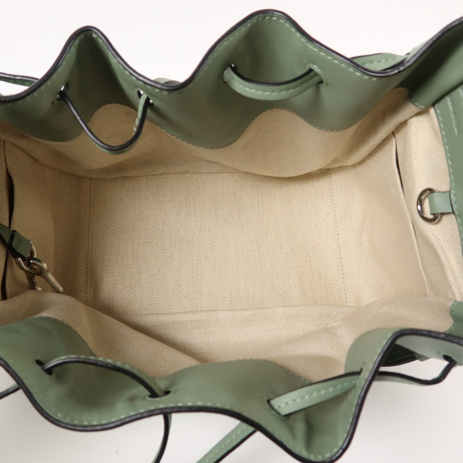 LOEWE 牛皮皮革Hammock銀扣手挽肩背兩用袋