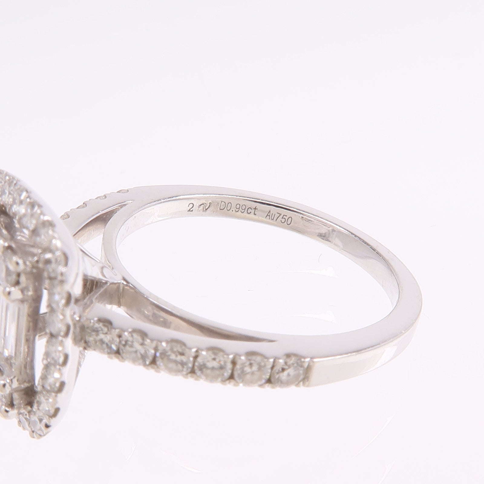 JEWELRY 18K白金Diamond Ring鑽石戒指US#5.25