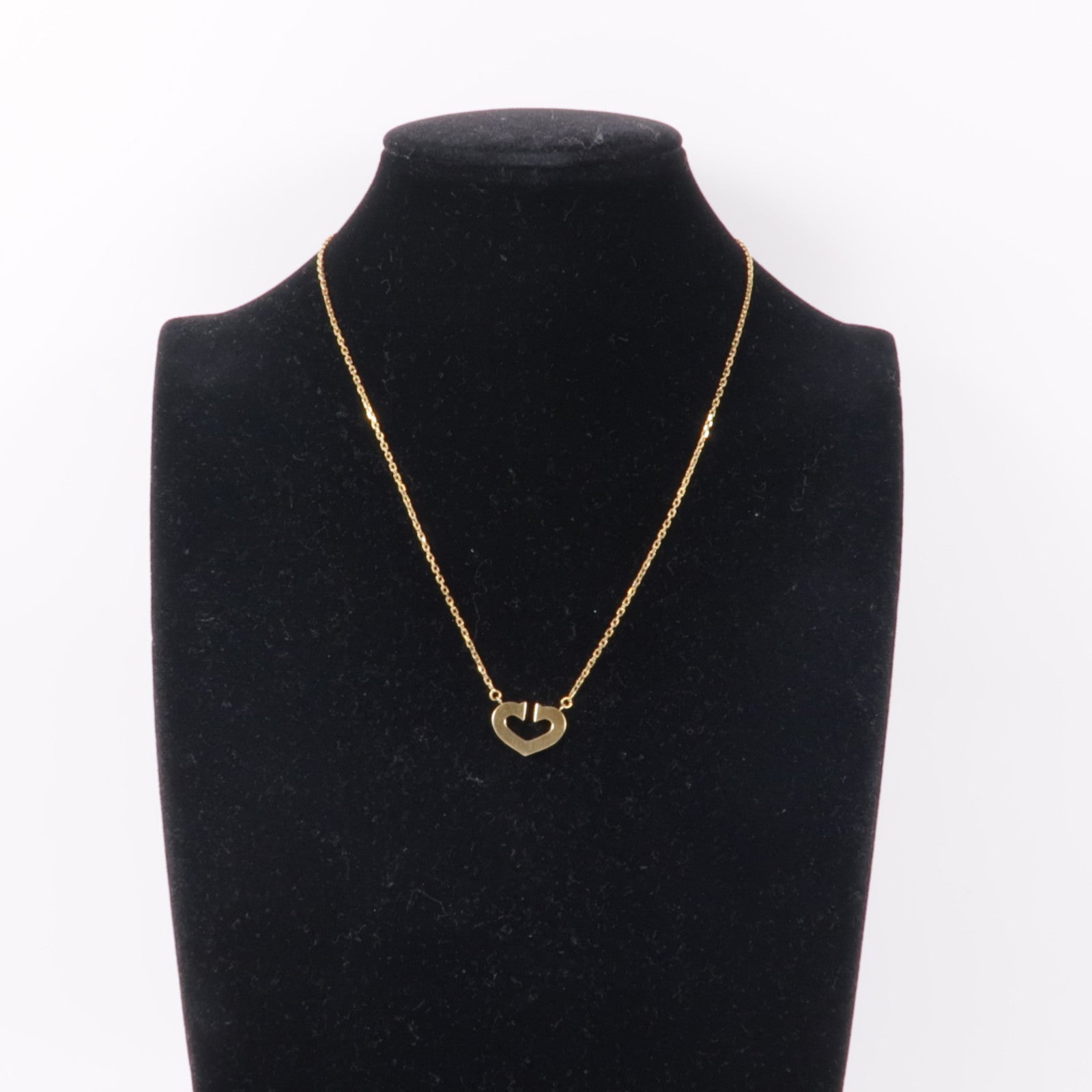 CARTIER【激減優惠】 18K黃金C Heart Necklace項鍊