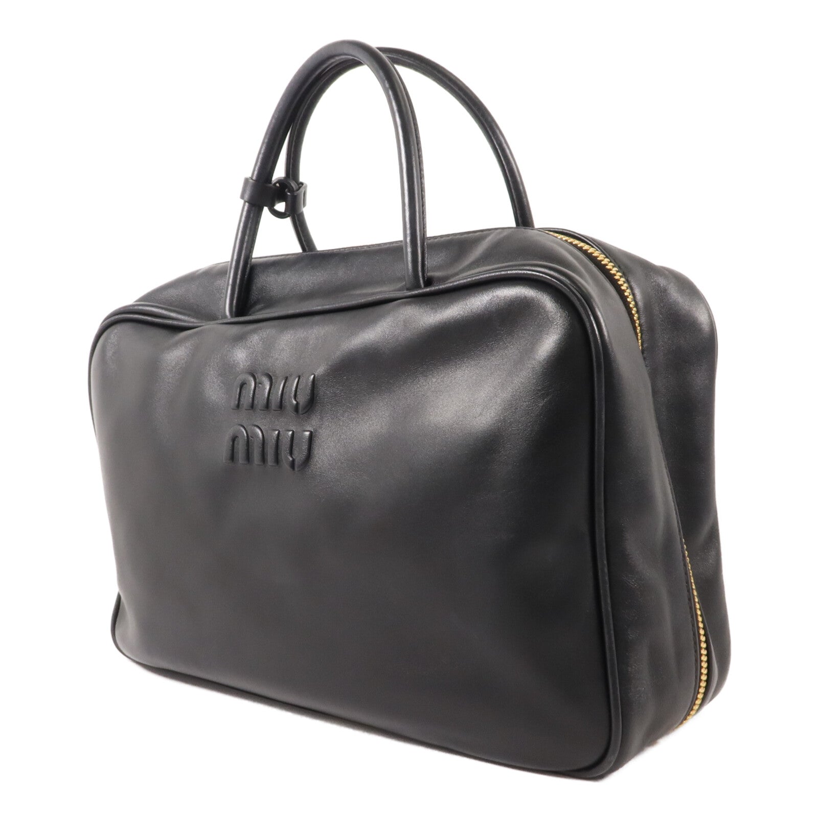 Miu Miu 牛皮皮革Beau Bag手挽袋