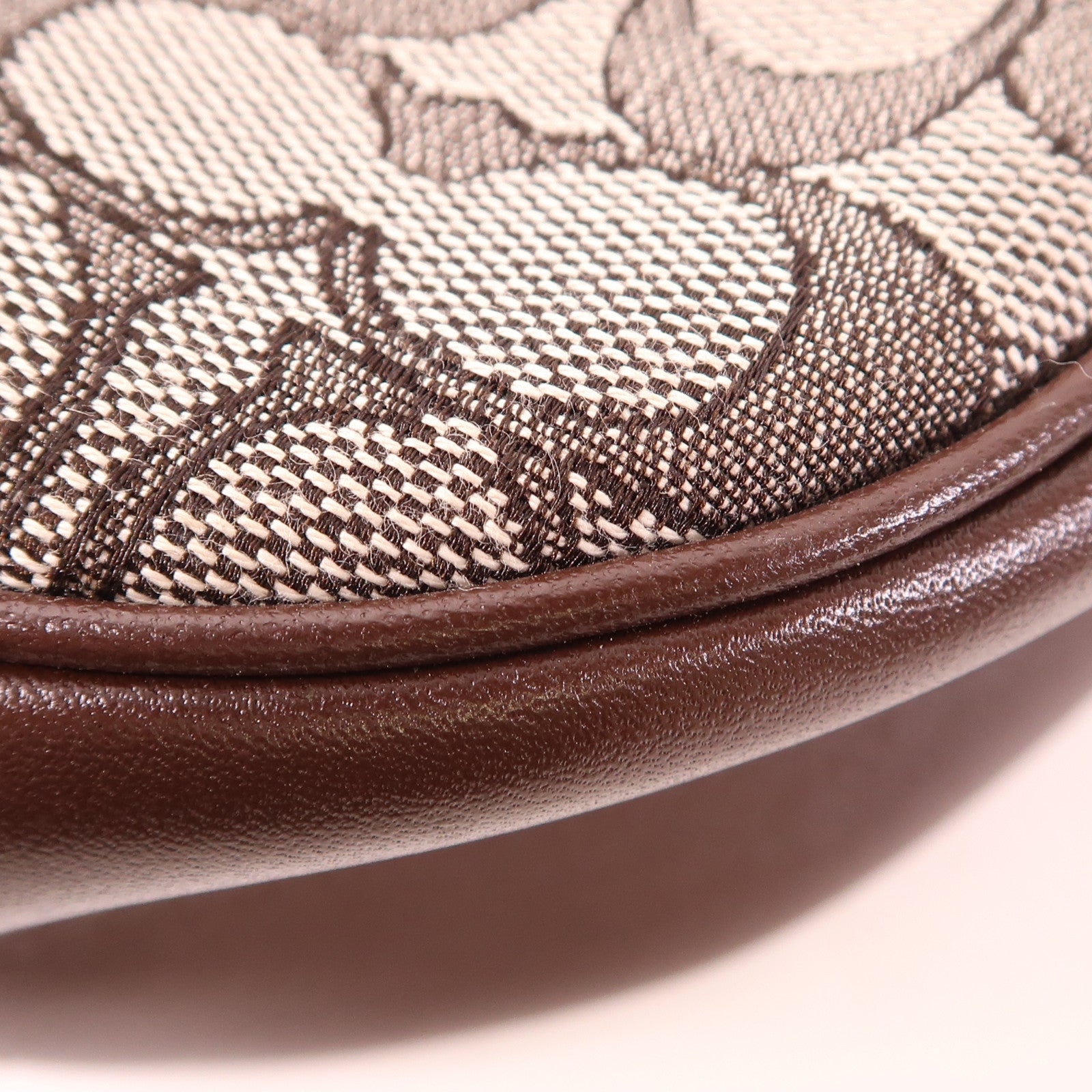 COACH 帆布Shoulder Bag銀扣肩背袋