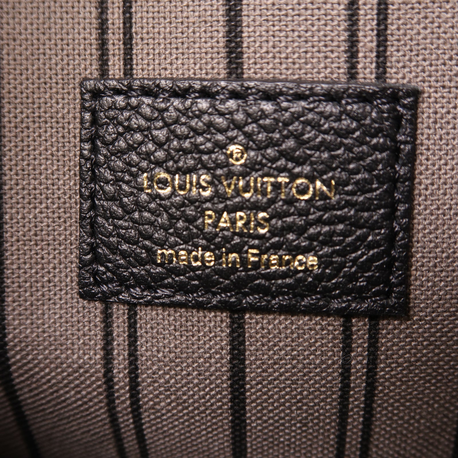 LOUIS VUITTON Monogram Empreinte Pochette Metis金扣手挽肩背两用袋黑色