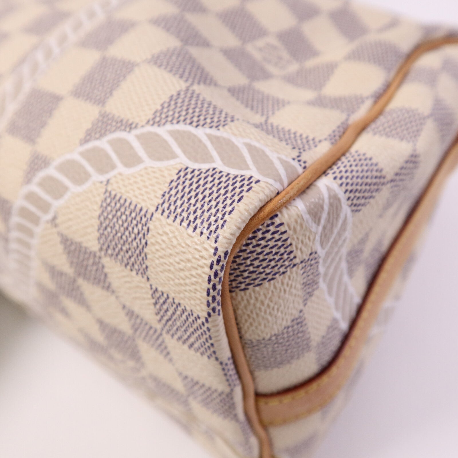 LOUIS VUITTON Damier Azur Speedy Boudouliere 25金扣手挽肩背兩用袋