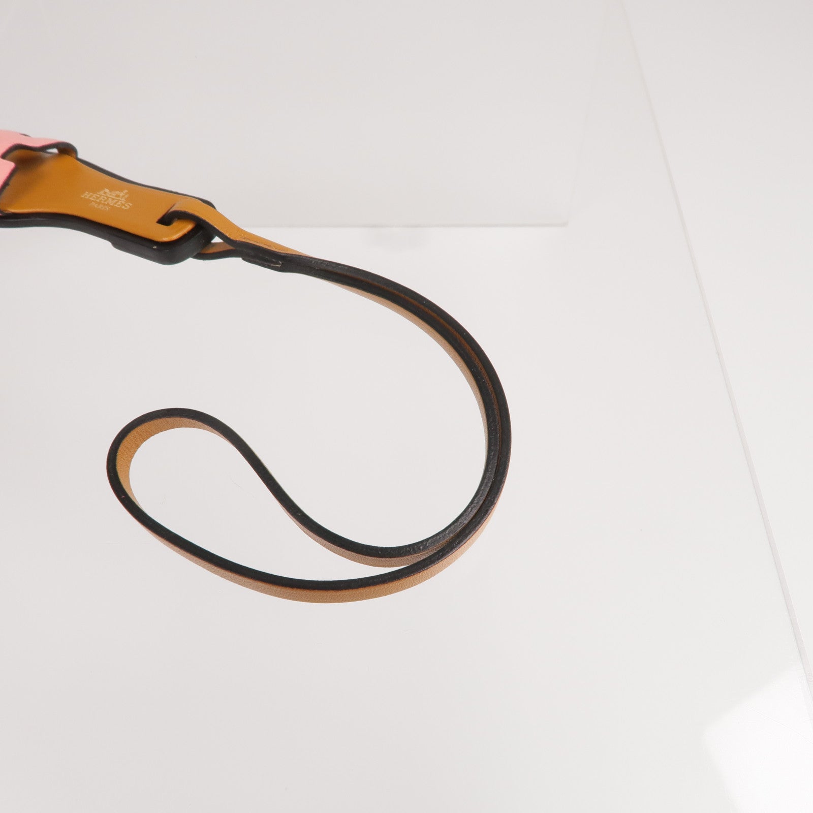 HERMES Epsom/Butler/Hunter皮革Oran Nano Charm掛飾