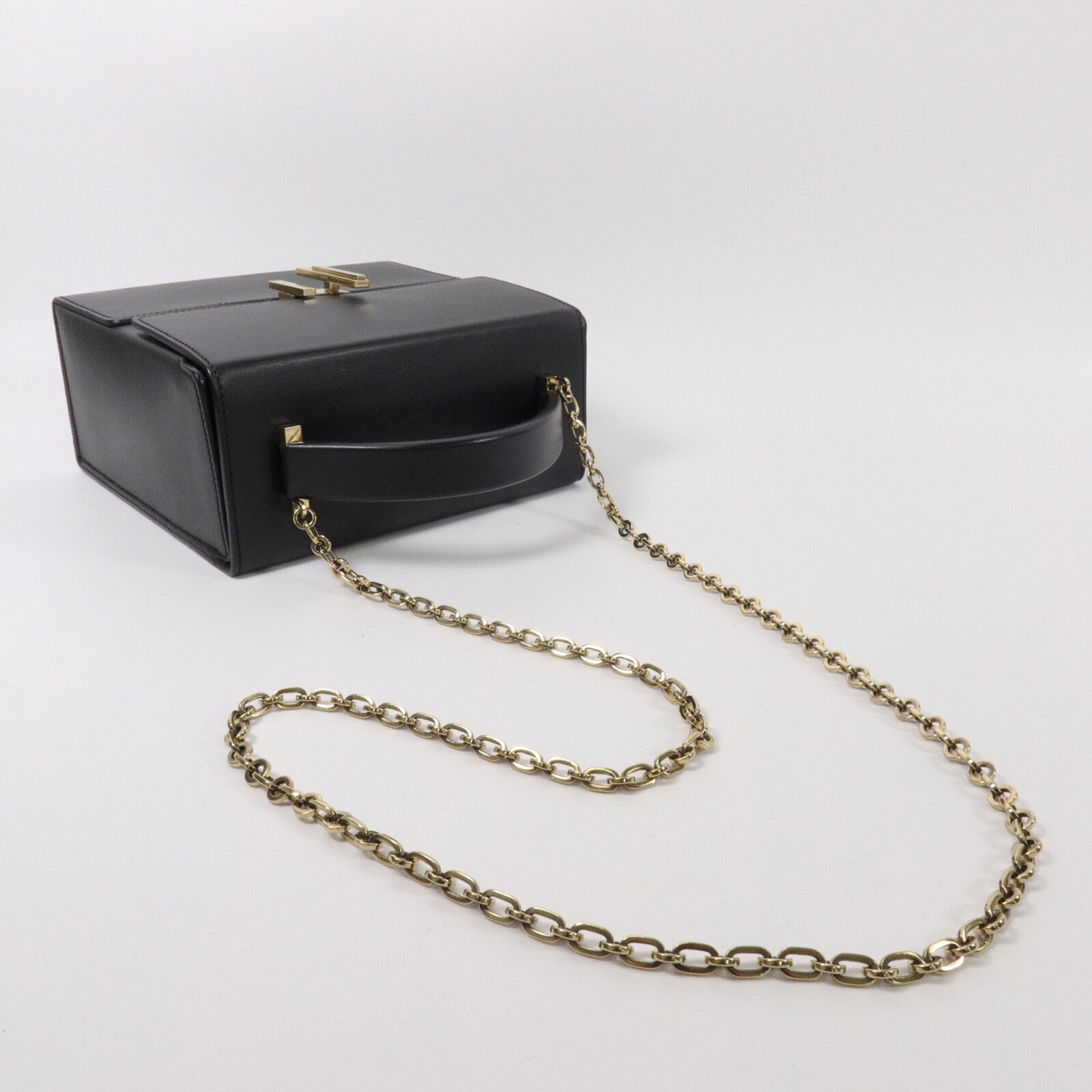 HERMES Tadelakt皮革Cinhetic Bag手挽肩背兩用袋Noir