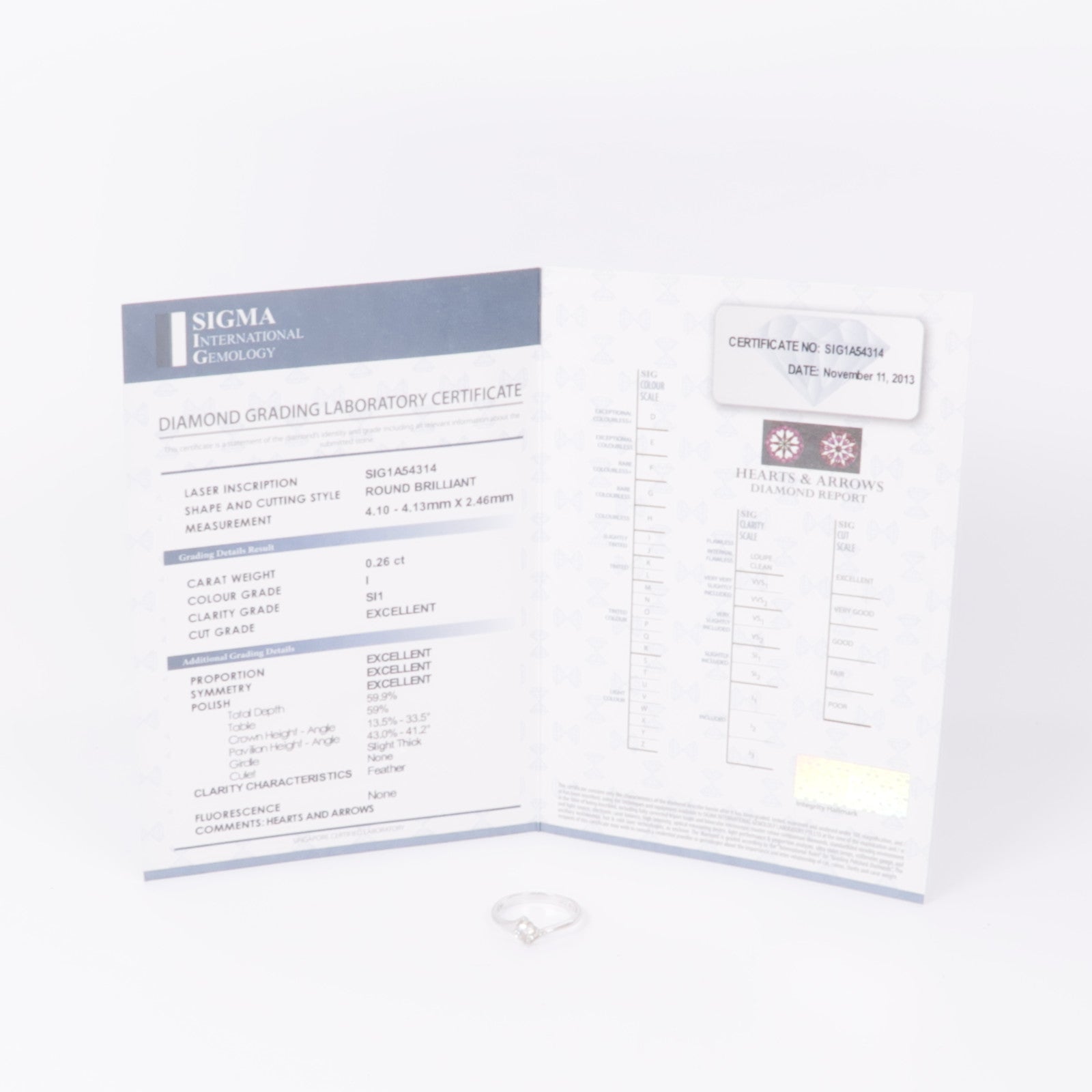 JEWELRY 14K白金Diamond Ring鑽石戒指US#6