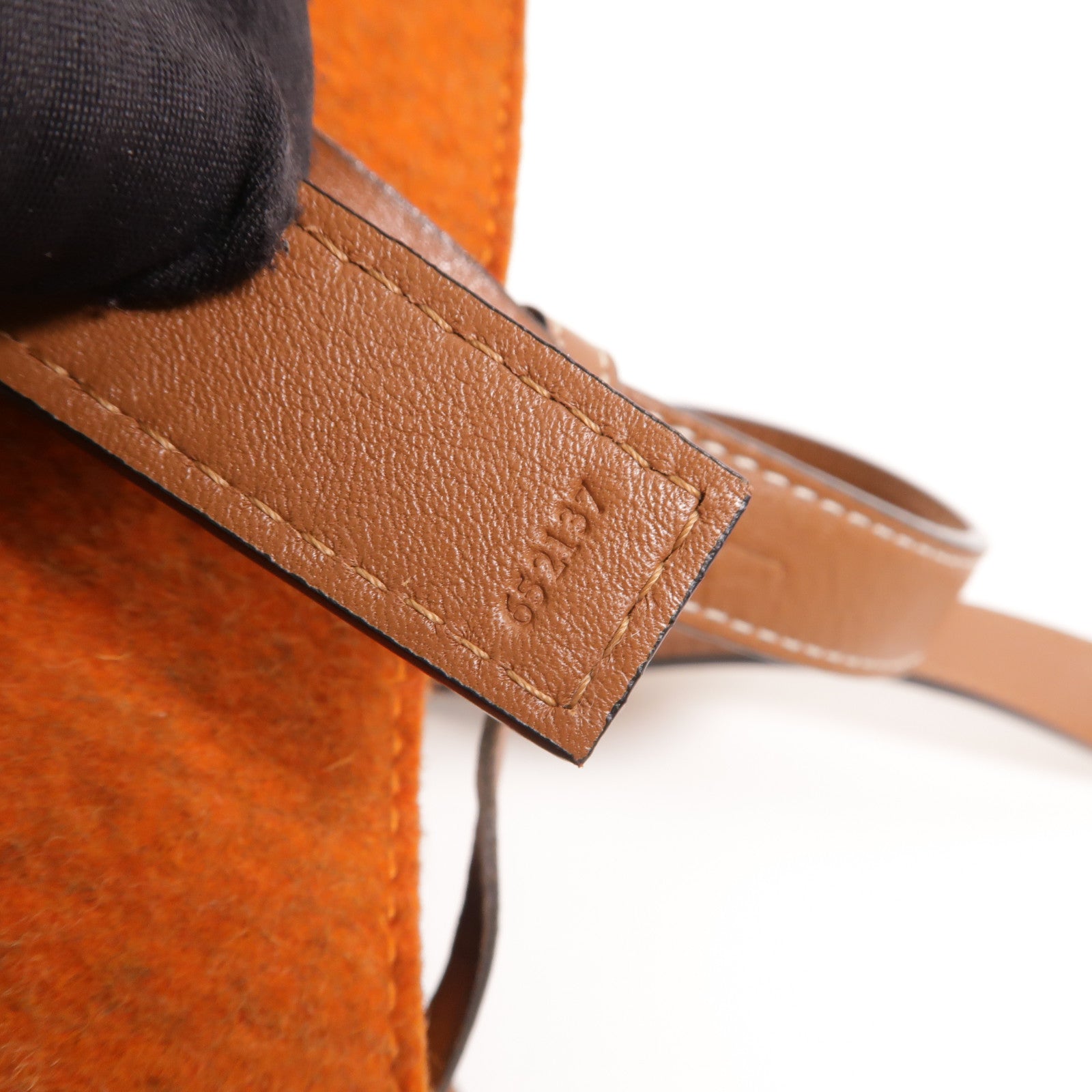 LOEWE Wool Felt/牛皮皮革Basket Small手挽袋