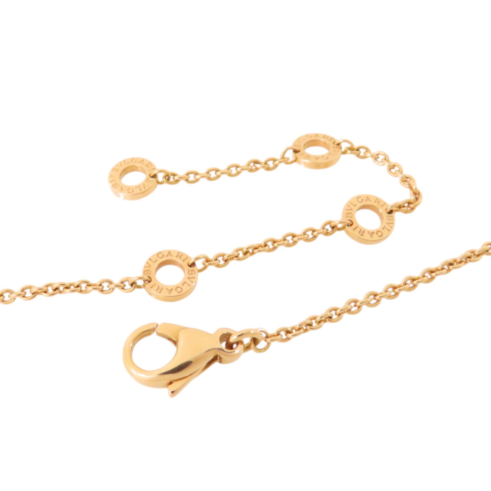 BVLGARI 18K玫瑰金Allegra Heart Necklace項鏈