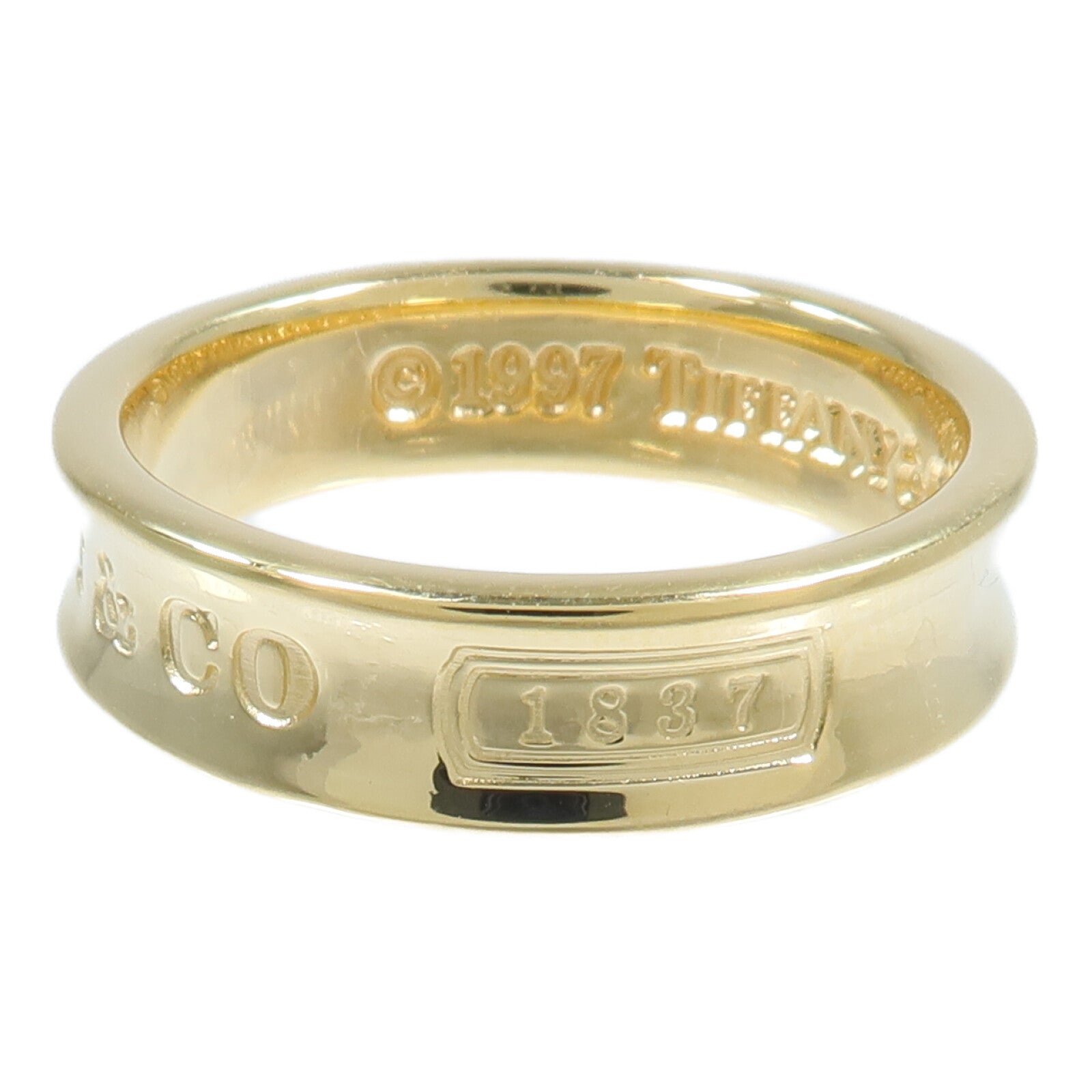 TIFFANY＆CO 18K黃金1837 Ring戒指