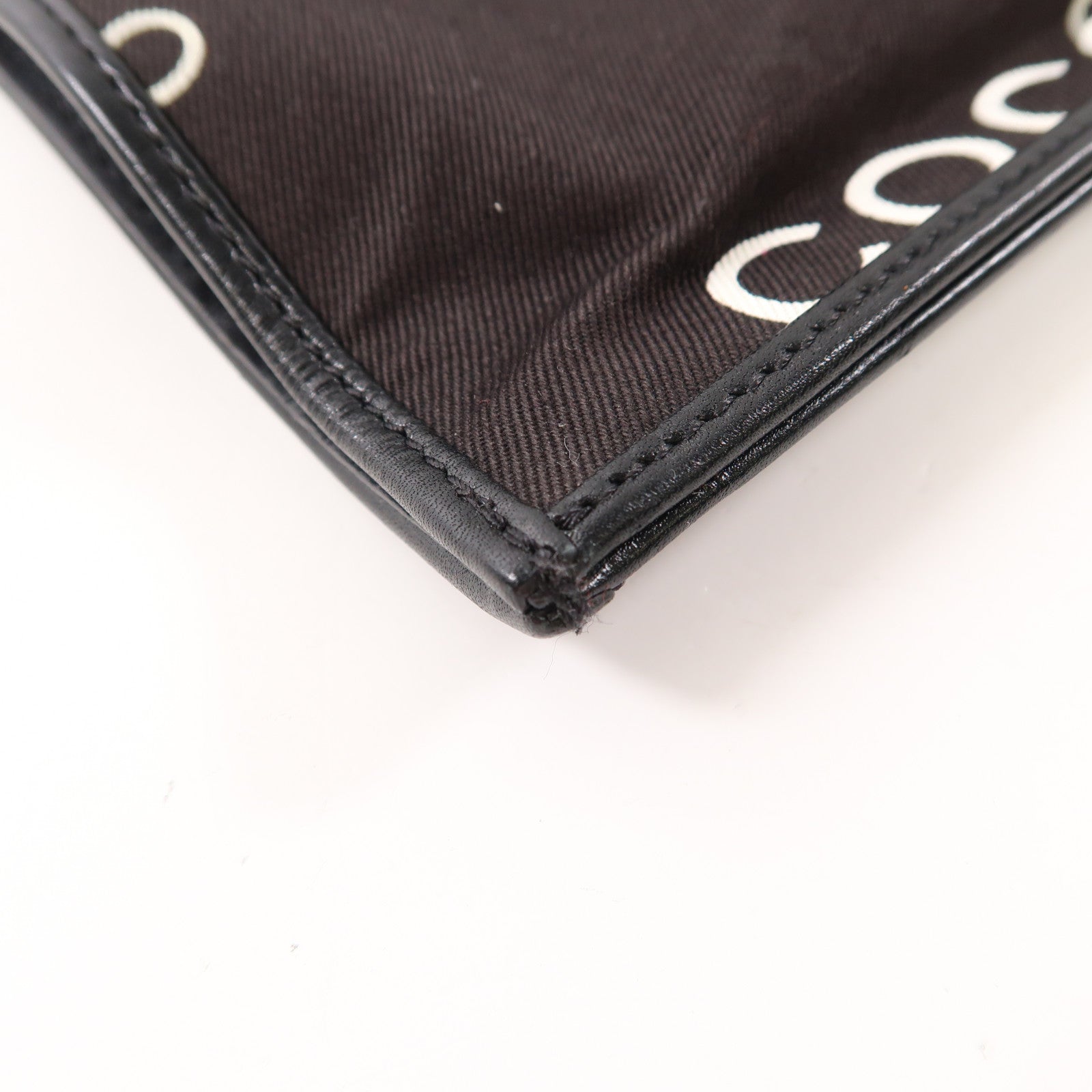 CHANEL 帆布Totebag金扣鏈帶手挽袋黑色