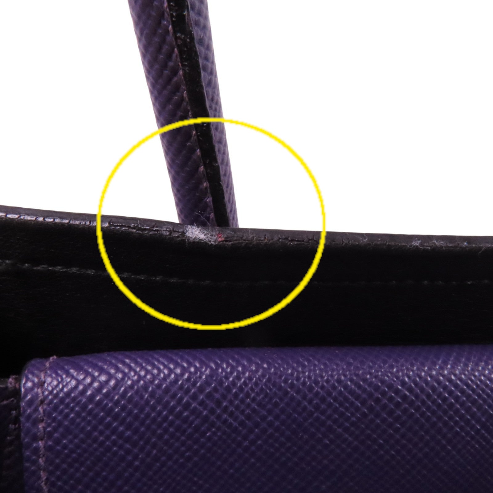 PRADA Saffiano皮革Double金扣手挽肩背兩用袋