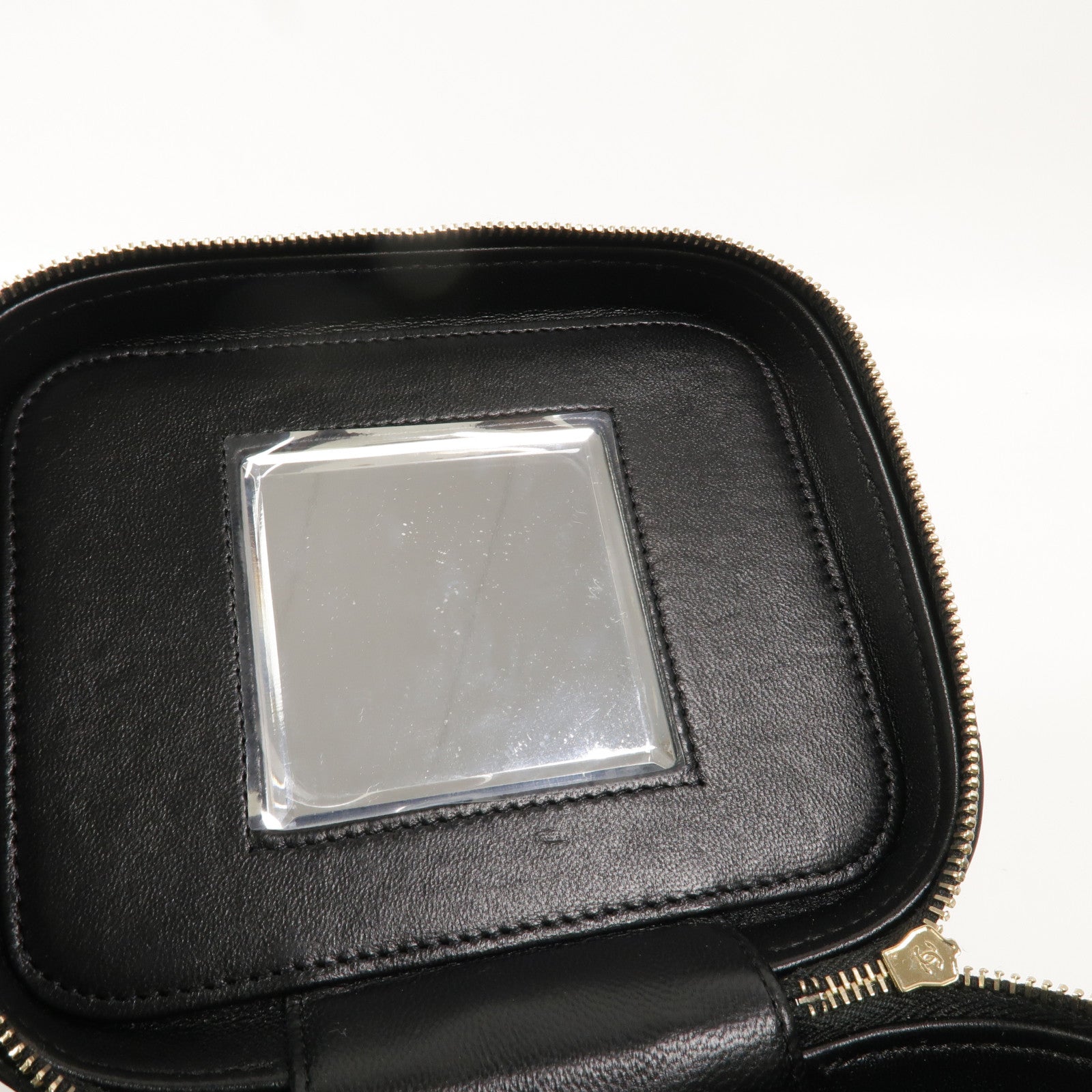 CHANEL 羊皮皮革Vanity Case With Top Handle鏈帶手挽肩背兩用袋