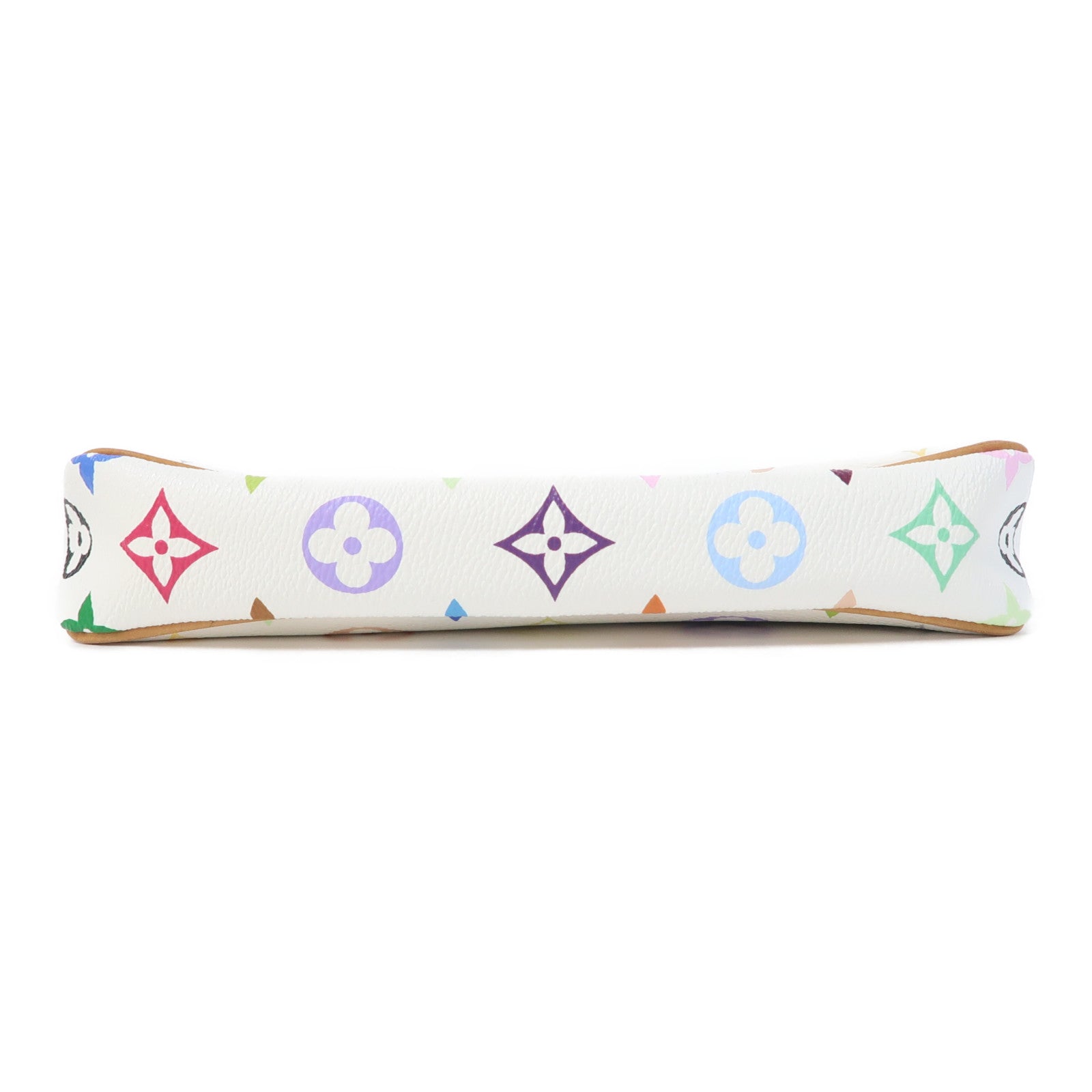 LOUIS VUITTON Monogram Multicolore Pochette Accessories金扣手拿包白色/彩色