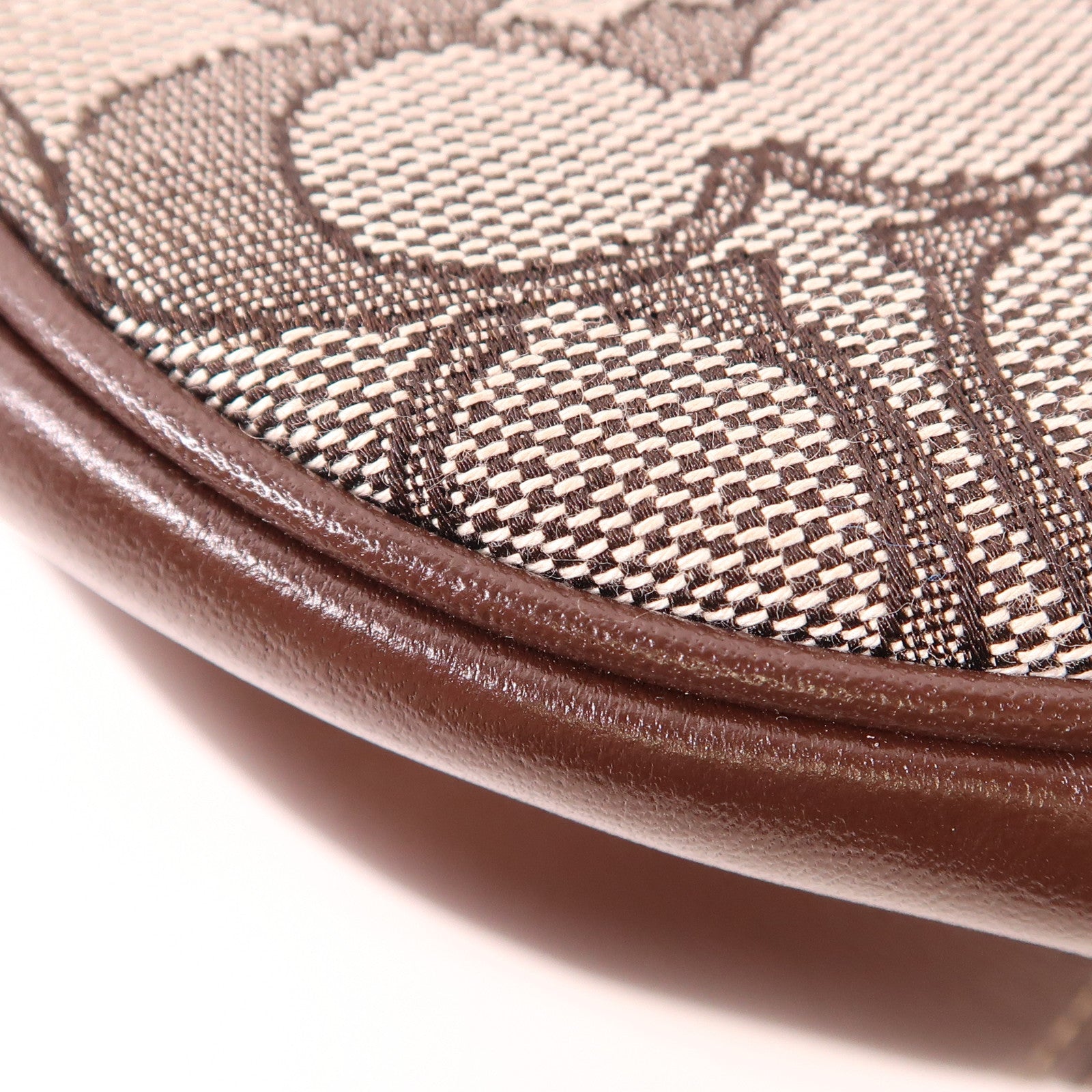 COACH 帆布Shoulder Bag銀扣肩背袋