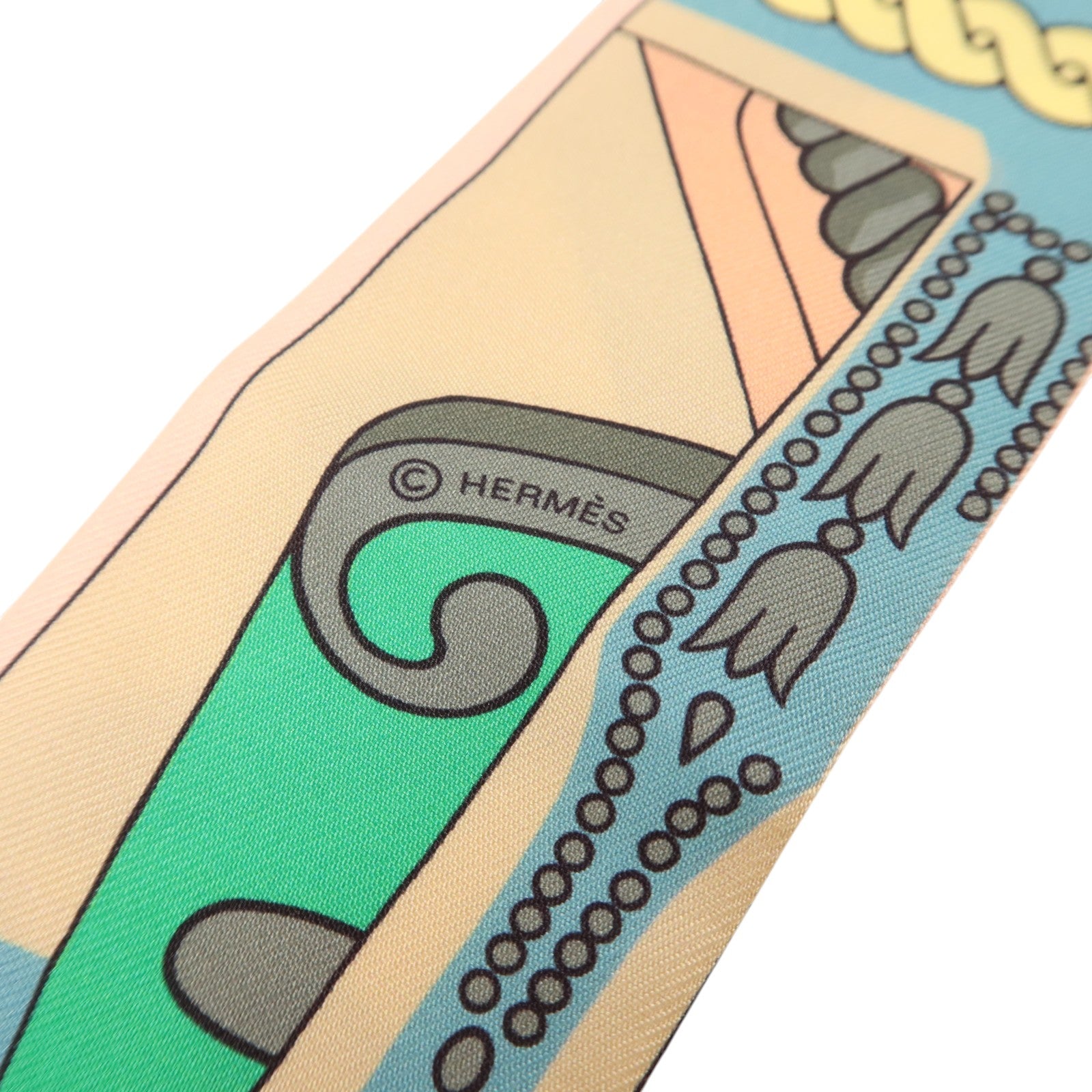 HERMES 絲質Twilly絲巾