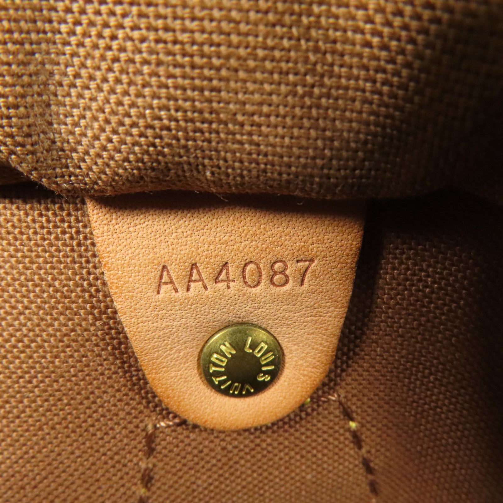 LOUIS VUITTON Monogram Speedy 30金扣手挽袋