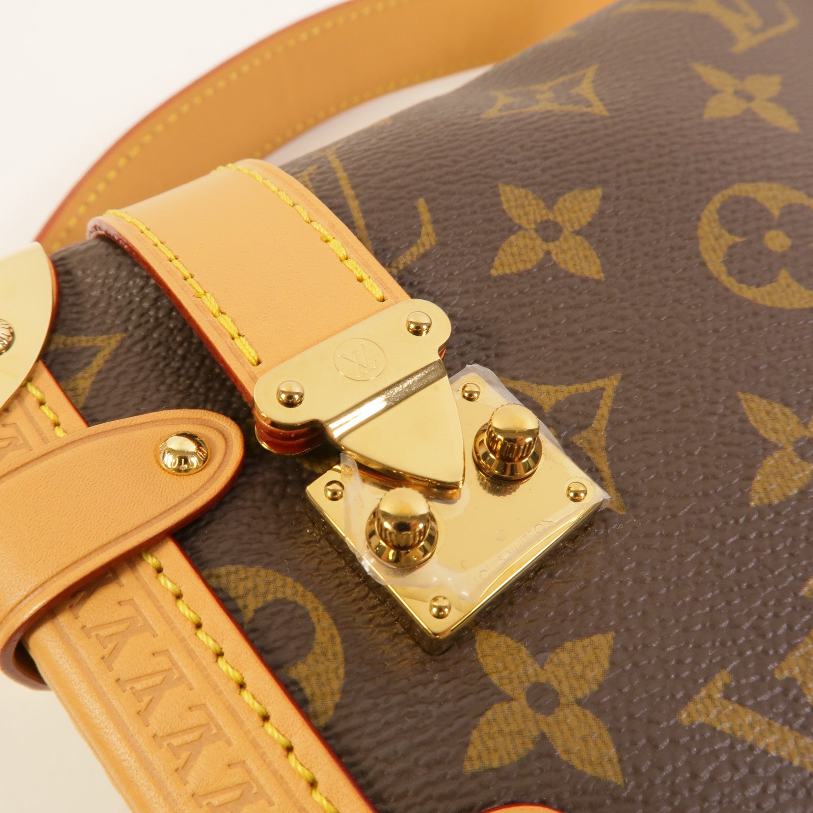 LOUIS VUITTON Monogram Side Trunk PM金扣手挽肩背兩用袋