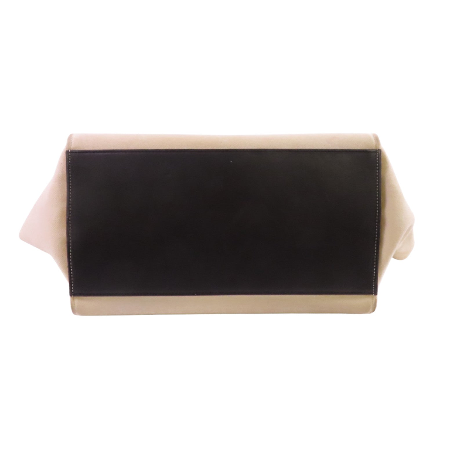 CELINE 帆布/牛皮皮革Trapeze金扣手挽肩背兩用袋