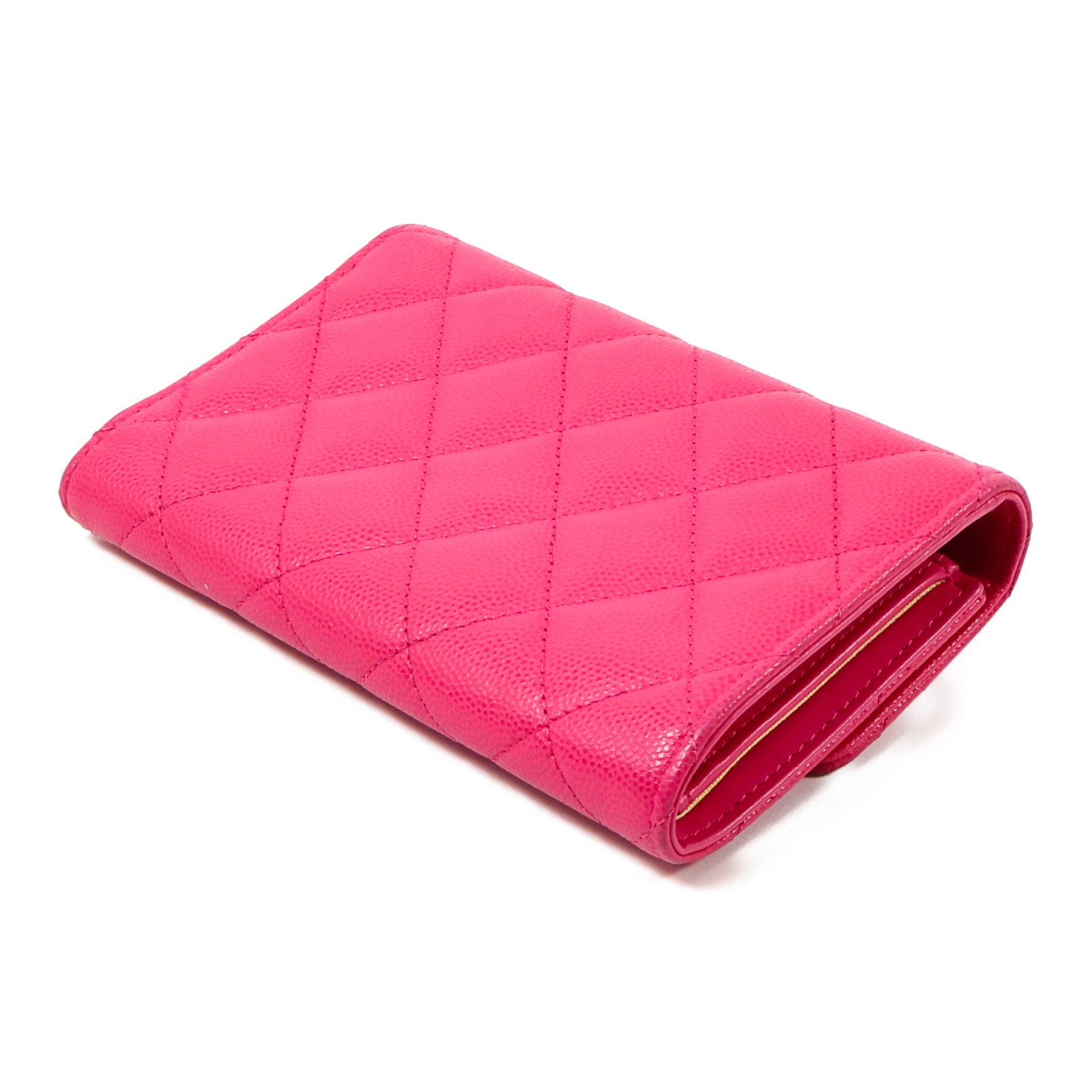 CHANEL 牛皮皮革C19 Medium Flap錢包