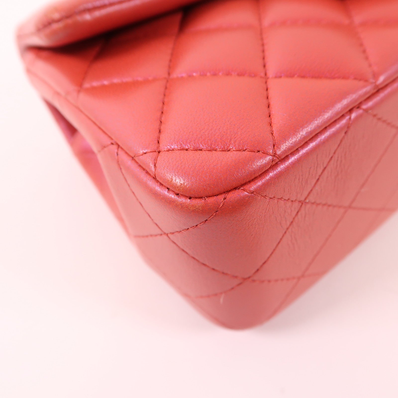 CHANEL 羊皮皮革Mini Flap Bag金扣手挽肩背兩用袋
